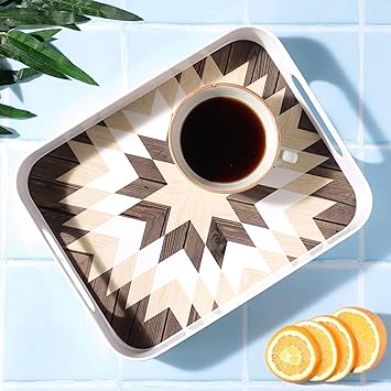 Melamine Tray for Serving Home Decor Kitchen Tray Office Decor Serving Tray Tray for Food Serving Size- L-33 B-25.5 H-5.2