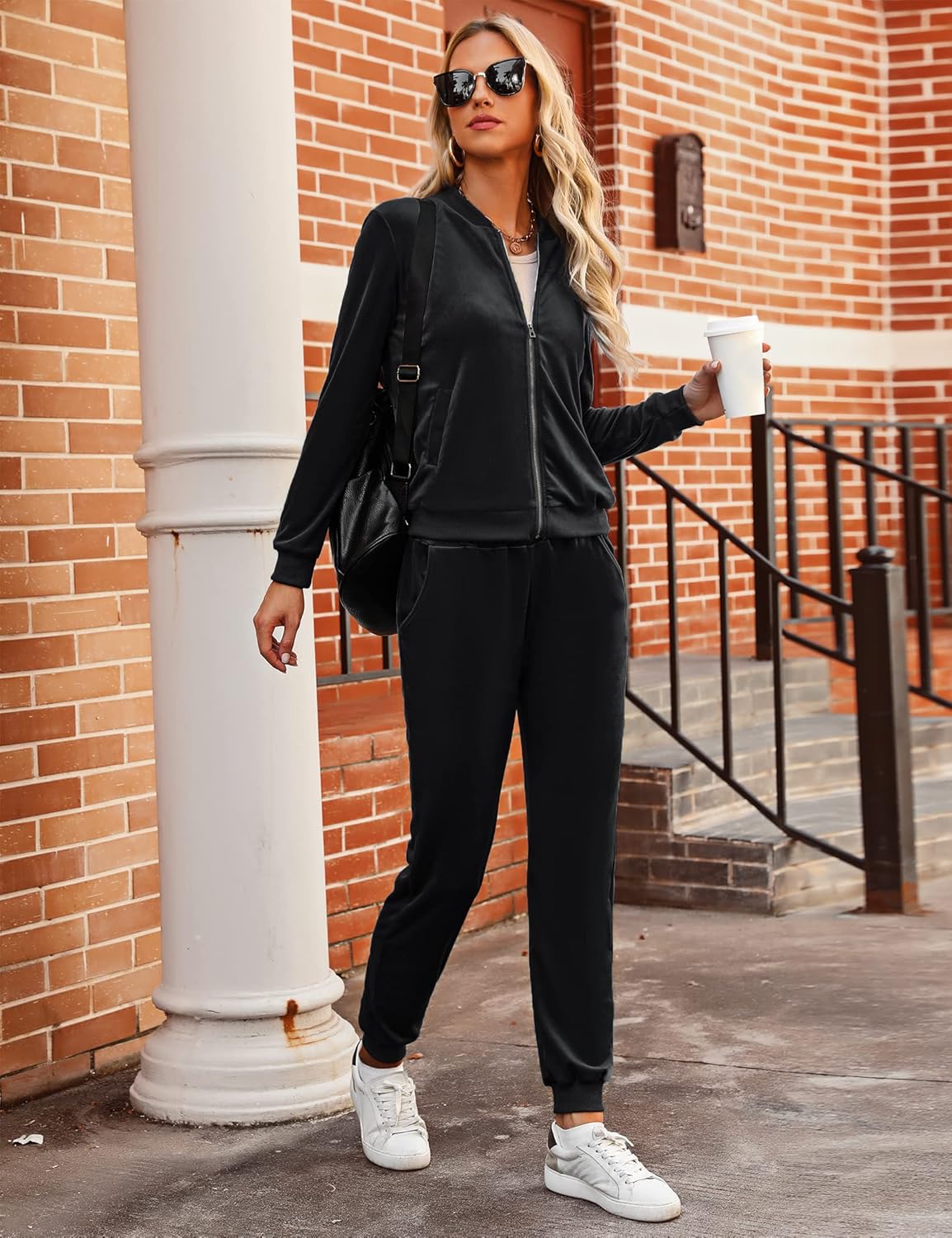 Marvmys Women's Velour Tracksuit Full Zip Up UK Ubuy