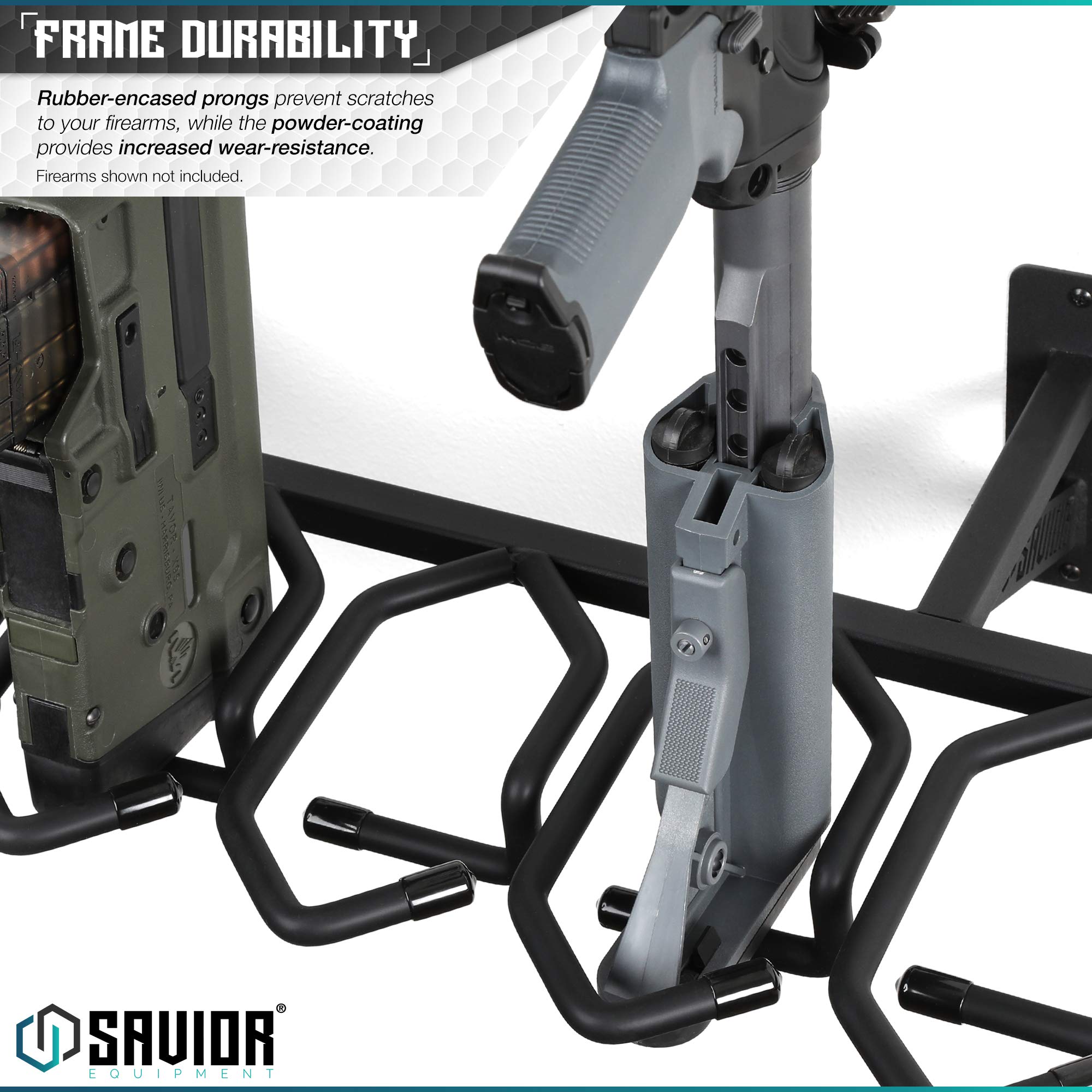 Savior Equipment WallMount Rifle Rack Tactical Shotgun Carbine Firearm FreeStanding Gun
