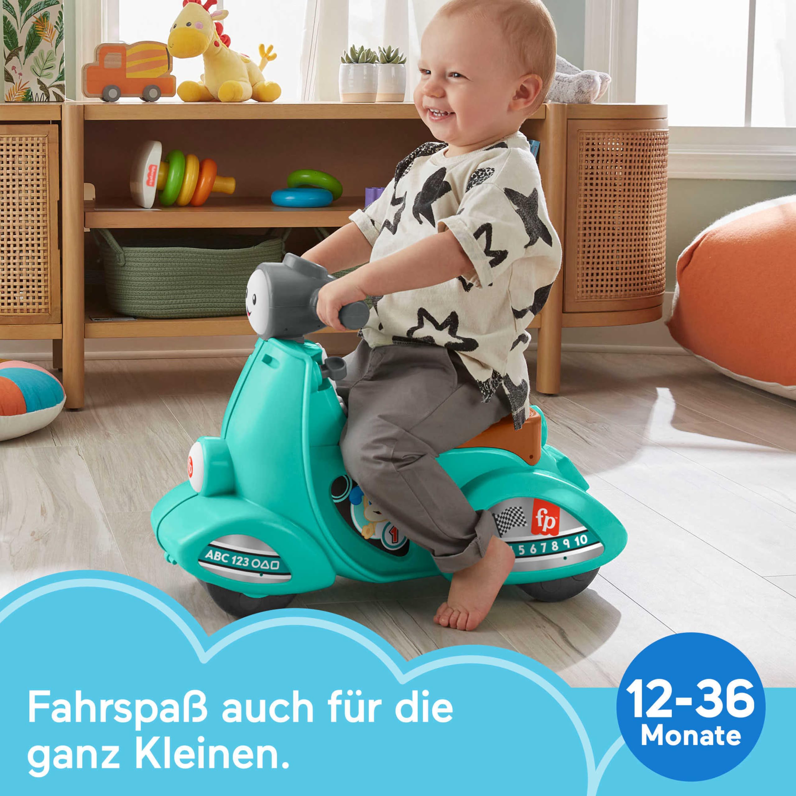 Fisher-Price Laugh & Learn-Roller zum Aufsitzen, mehrsprachig
