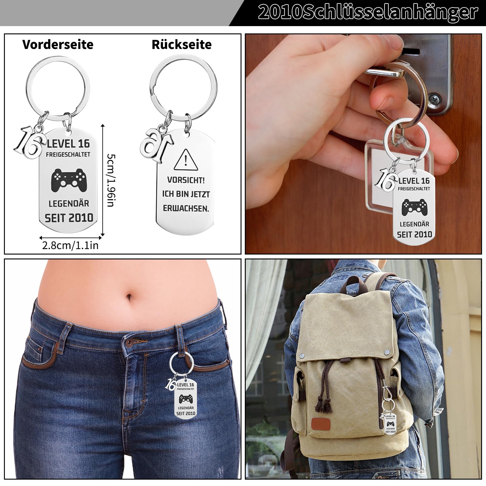 16, 18, 30, prezenty urodzinowe, zabawne skarpety, prezenty urodzinowe, skarpety i breloczki do kluczy, bawełniane skarpety tenisowe dla nastolatków w wieku 16 i 18 lat, dla mężczyzn i kobiet