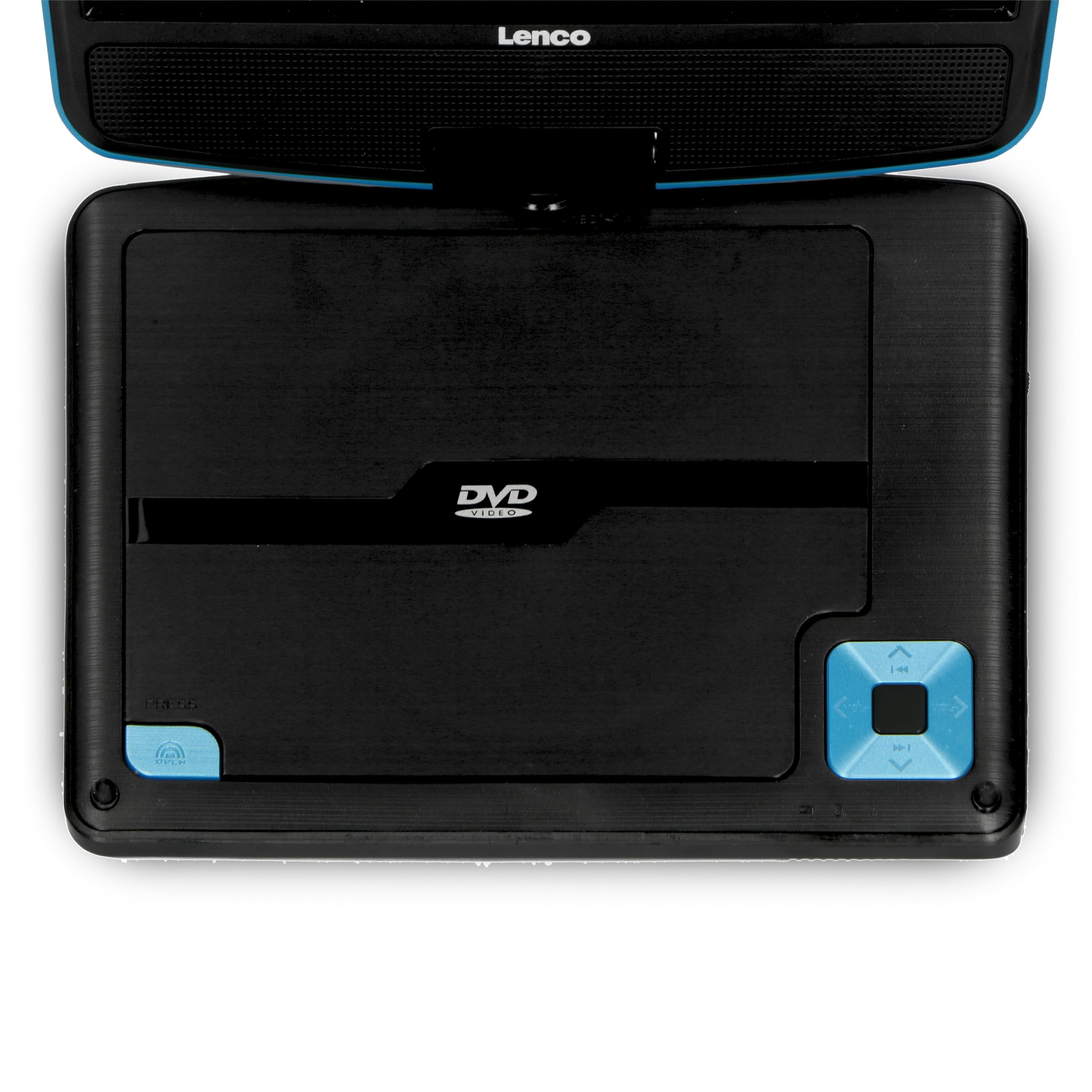 Lenco DVD Portátil 9' DVP-910BU Color Azul, USB, Auriculares, Mando