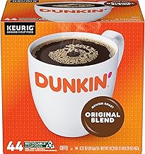 Dunkin' Original Blend Medium Roast Coffee, 44 Keurig K-Cup Pods