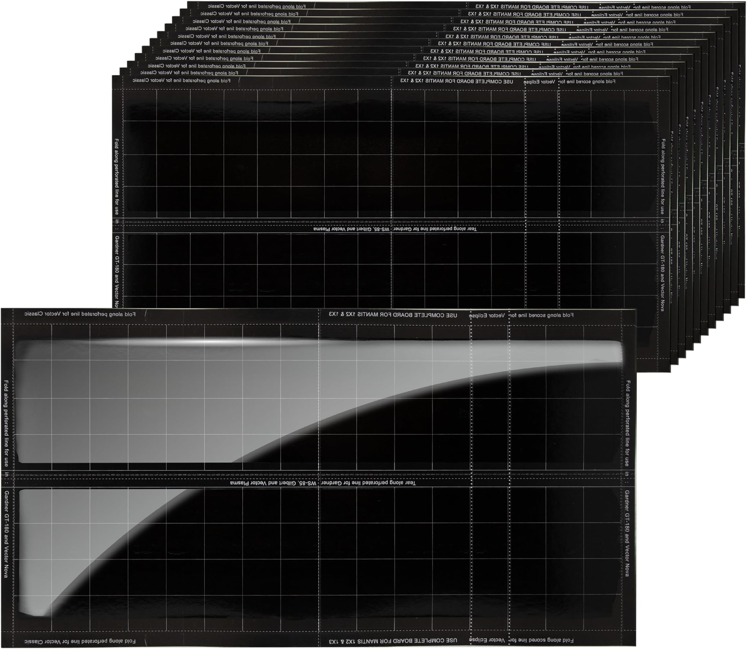 Catchmaster Vector Universal Replacement Glue Boards Black, UV Light Fly Trap for Home, Unscented Gnat Traps for House, UV Lamp Insect & Mosquito Killer Refill, Adhesive Bug Light Boards, 12-Pack