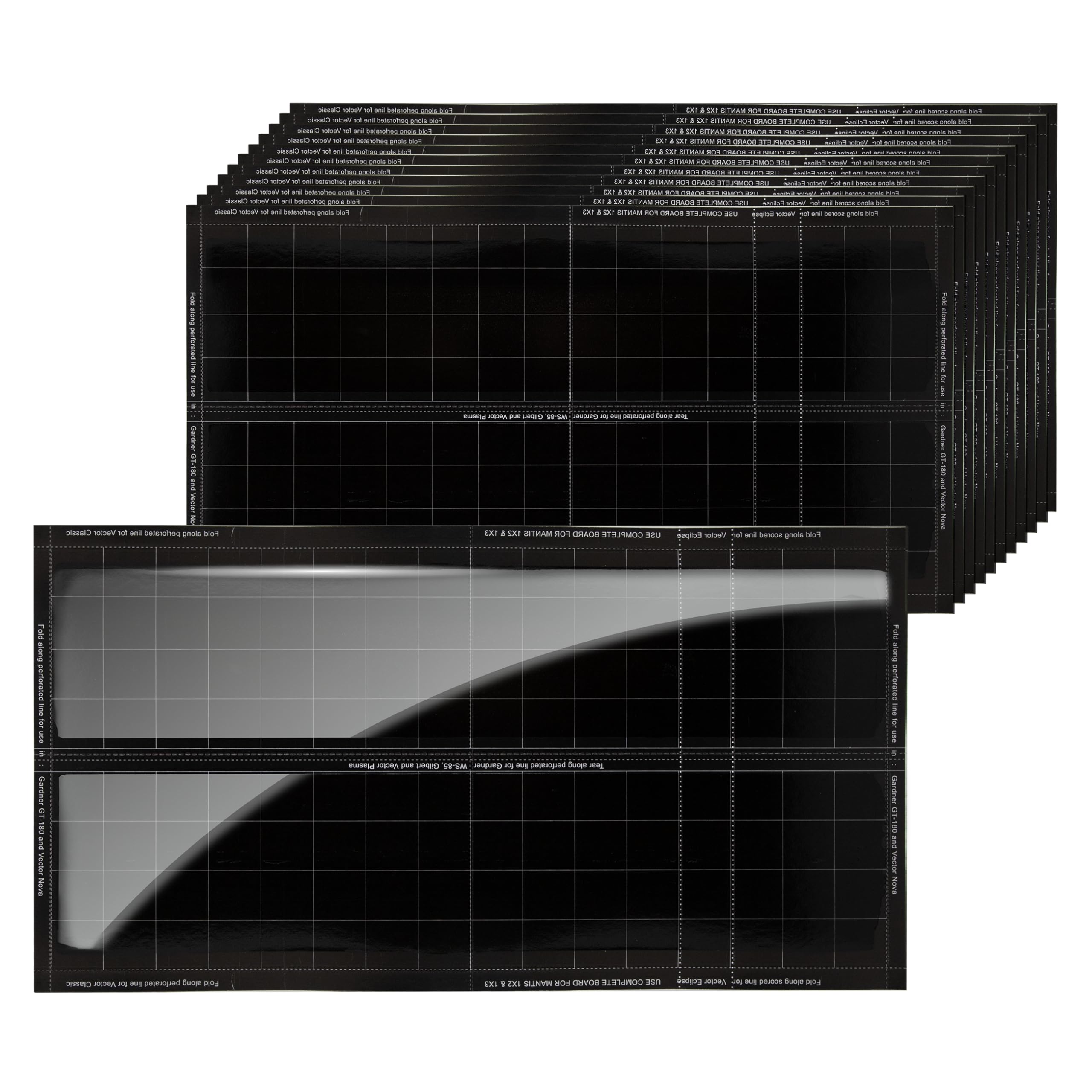 Vector Universal Replacement Glue Boards Black, UV Light Fly Trap for Home, Unscented Gnat Traps for House, UV Lamp Insect & Mosquito Killer Refill, Adhesive Bug Light Boards, 12-Pack