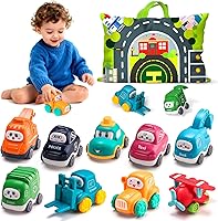 Vista 1 de ALASOU 9 unidades de grúas de bebé para niños de 1 año con tapete de juego/bolsa de almacenamiento, regalo de primer cumpleaños, cesta de Pascua