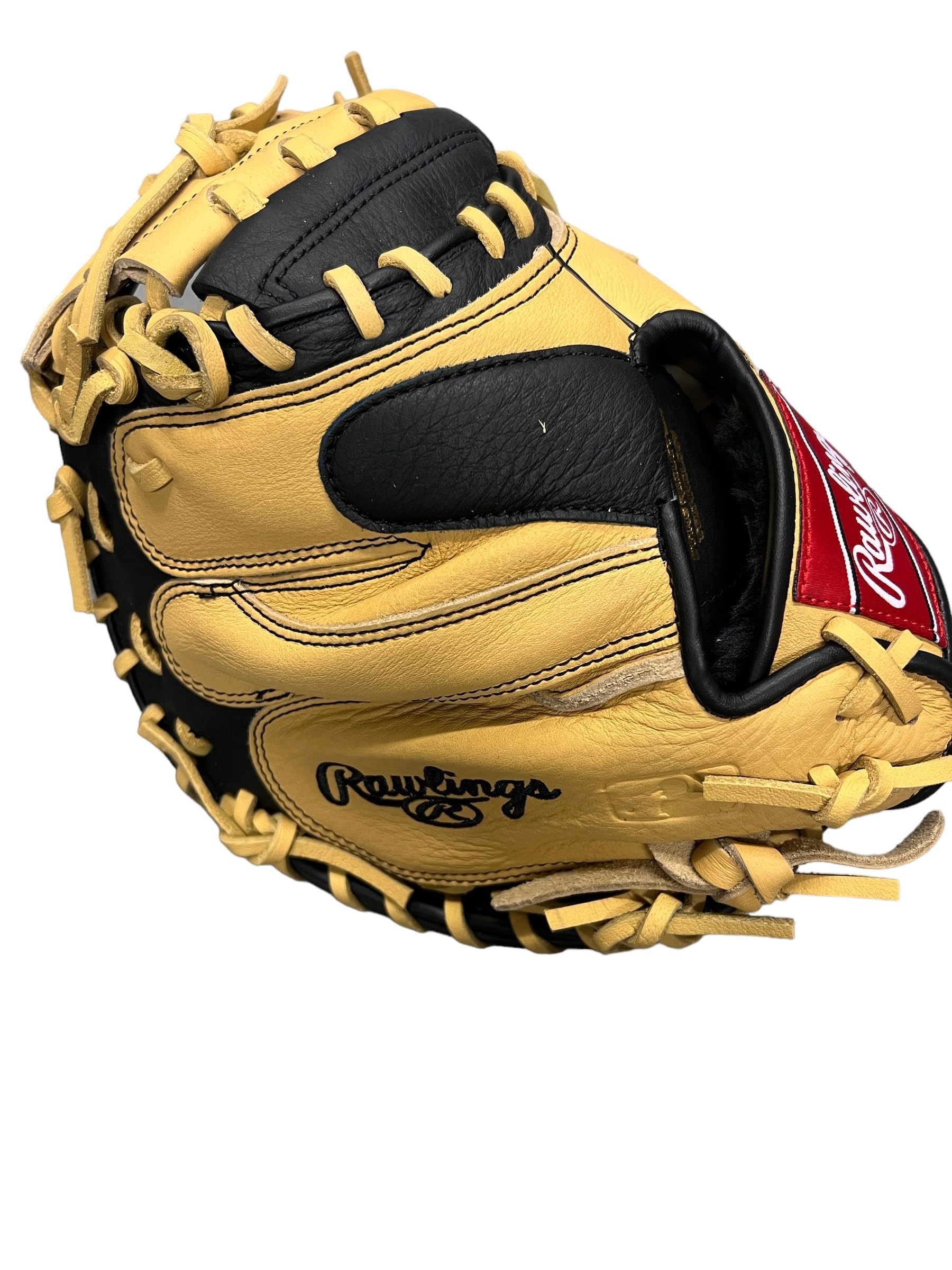 Rawlings Select Pro Lite Series Gant de Receveur 81,3 cm (2023) – Idéal pour Les Jeunes Joueurs – Artisanat supérieur pour Une Performance d'élite. Blonde/Noir Classique