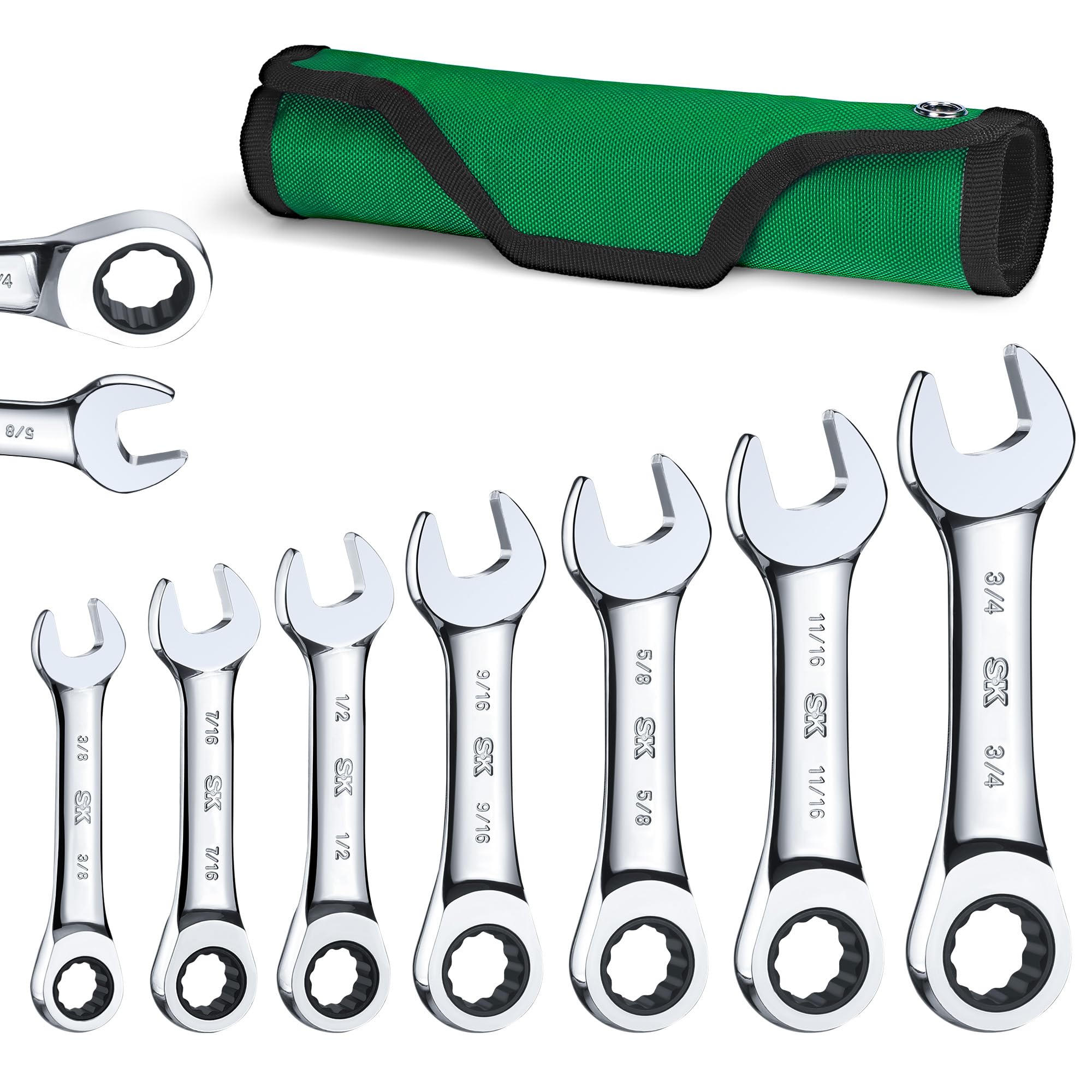 SK Stubby Wrenches - 14-Piece Set -9