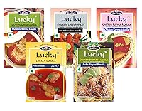 Vista 11 de Lucky Masale Party Pack 3 (Tandoori Masala (pollo o cordero), Shami Kabab, Pollo Korma, Kadhai Gosht, Yakhni Pulao)