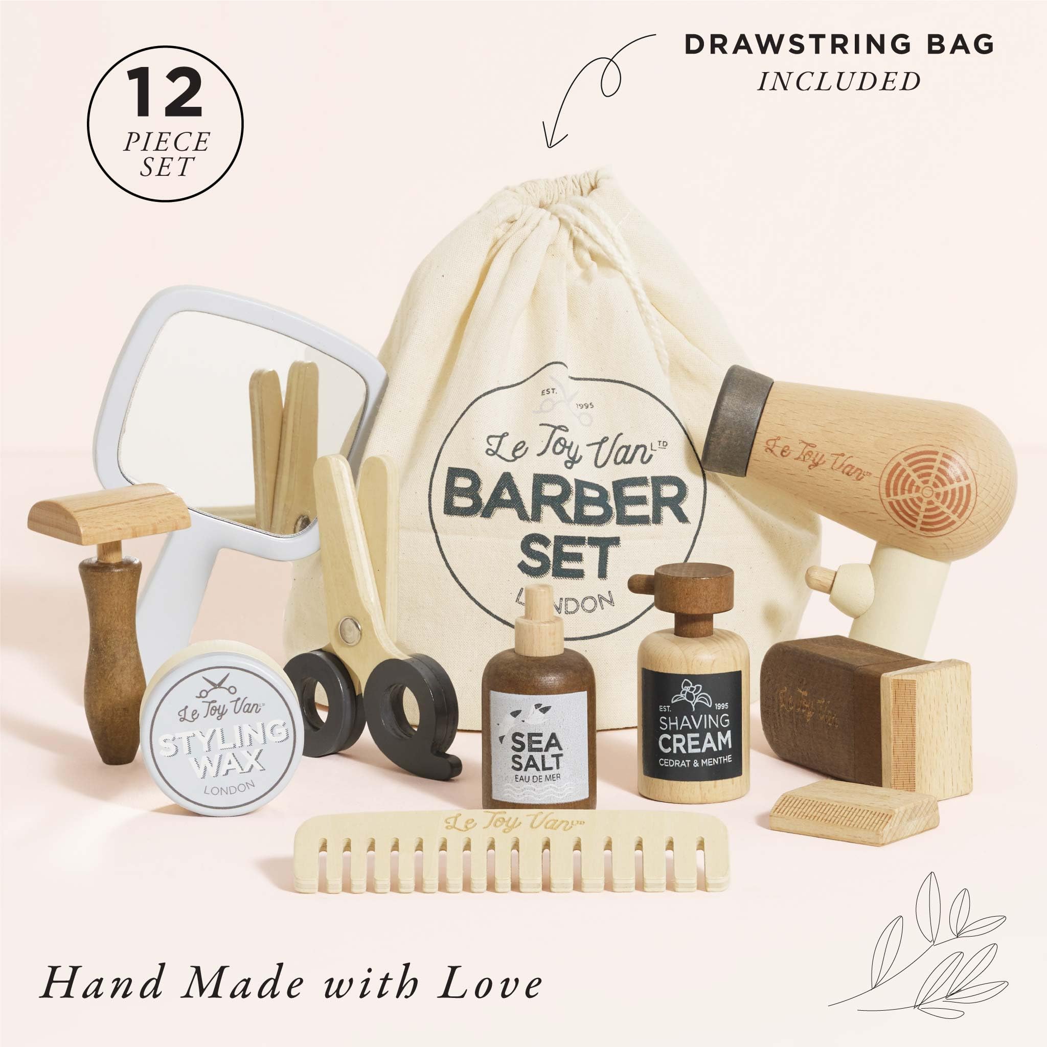 Le Toy Van - Wooden Hairdresser and Barber Kit, Multicoloured - Image 2