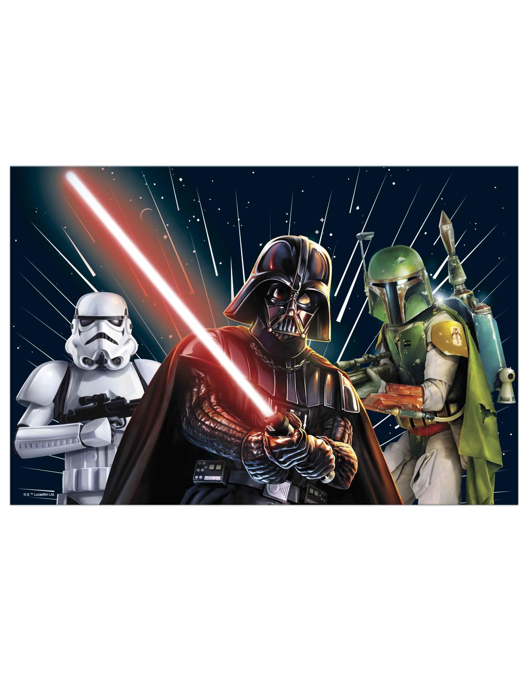 Procos Multicolor - Plastic Tablecloth Star Wars Galaxy (180 X 120 Cm), Star, Multicoloured, 180 X 120 Cm, 93882