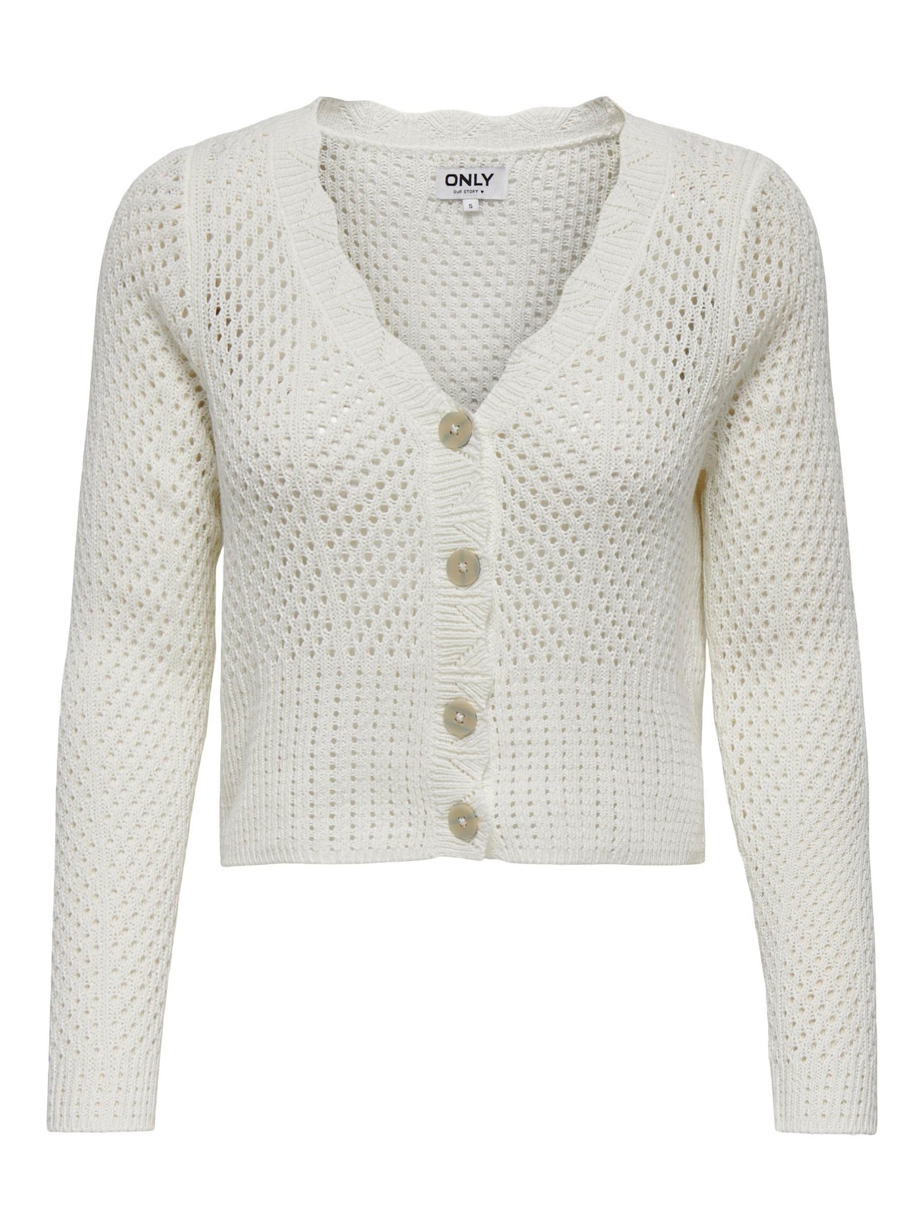 ONLY Female Cardigan ONLROSELIA Cardigan, Cloud Dancer, M