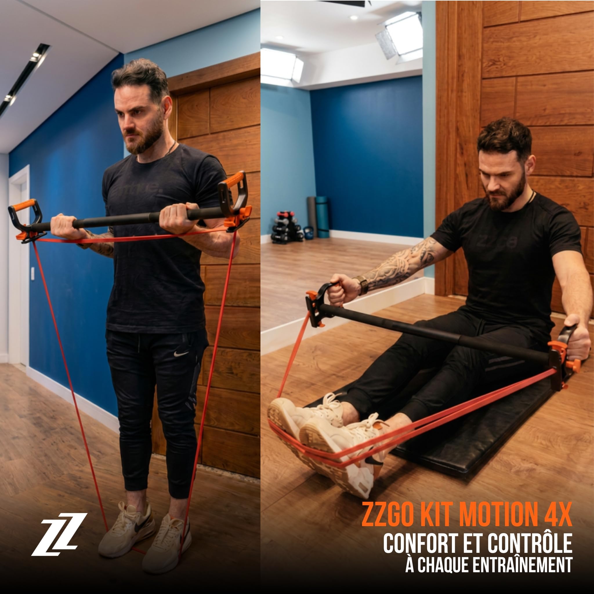 Kits d'Entraînement et Accessoires pour Bande de Musculation | Entraînement à la Maison ou en Plein Air | Extension et Force | Yoga, Pilates, Crossfit, Musculation, Callisthénie