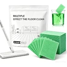 Multi-Effect Floor Cleaning Tablets 100-Pack, Concentrated Soluble Dry Sheets, All-Purpose Portable Mopping Solution for Home, Bathroom, Kitchen, RV Care, Cleans Hardwood, Luxury Vinyl, Tile, Marble