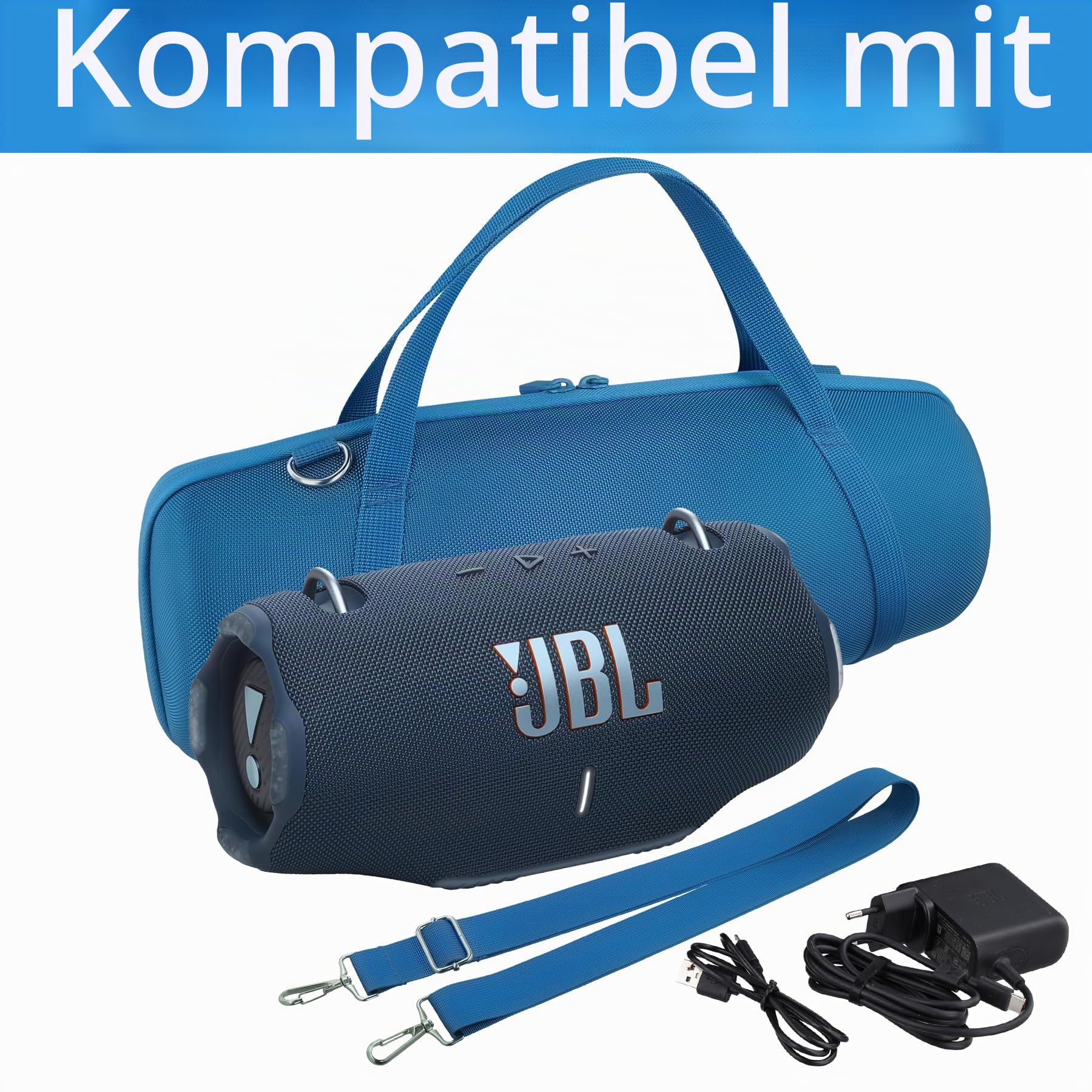 co2CREA Hart Reise Schutz Hülle Etui Tasche für JBL Xtreme 4 Tragbarer Bluetooth Lautsprecher,Nur Tasche
