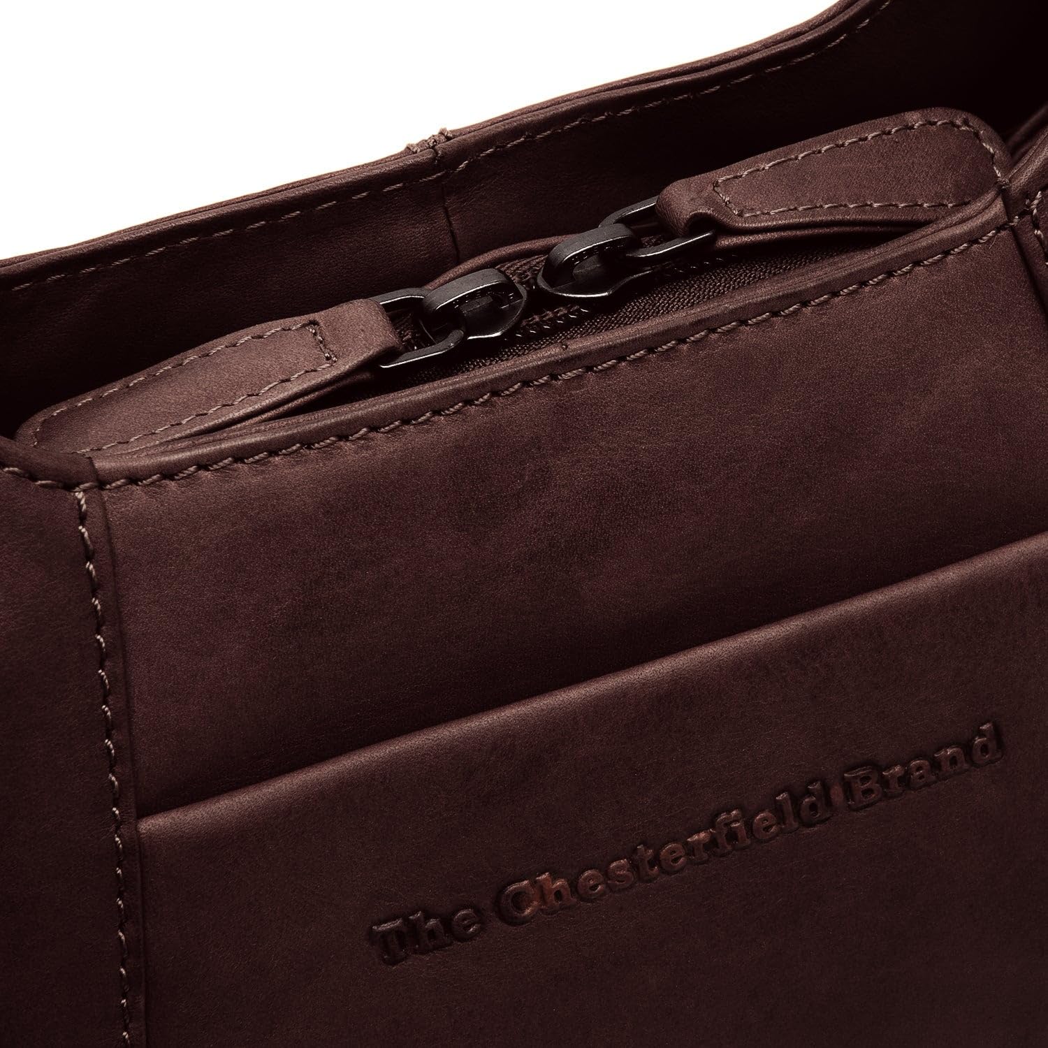 The Chesterfield Brand bolso bandolera Lunera Shoulderbag Brown marrón oscuro