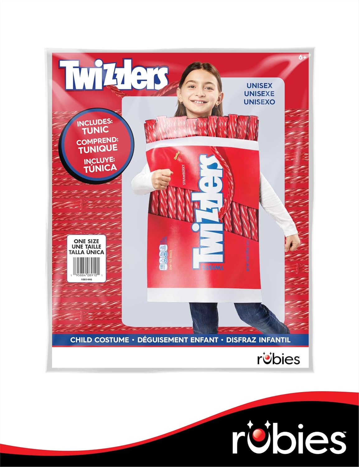 Hershey's: Twizzlers Costume for Kids by Rubies, Unisex One Size