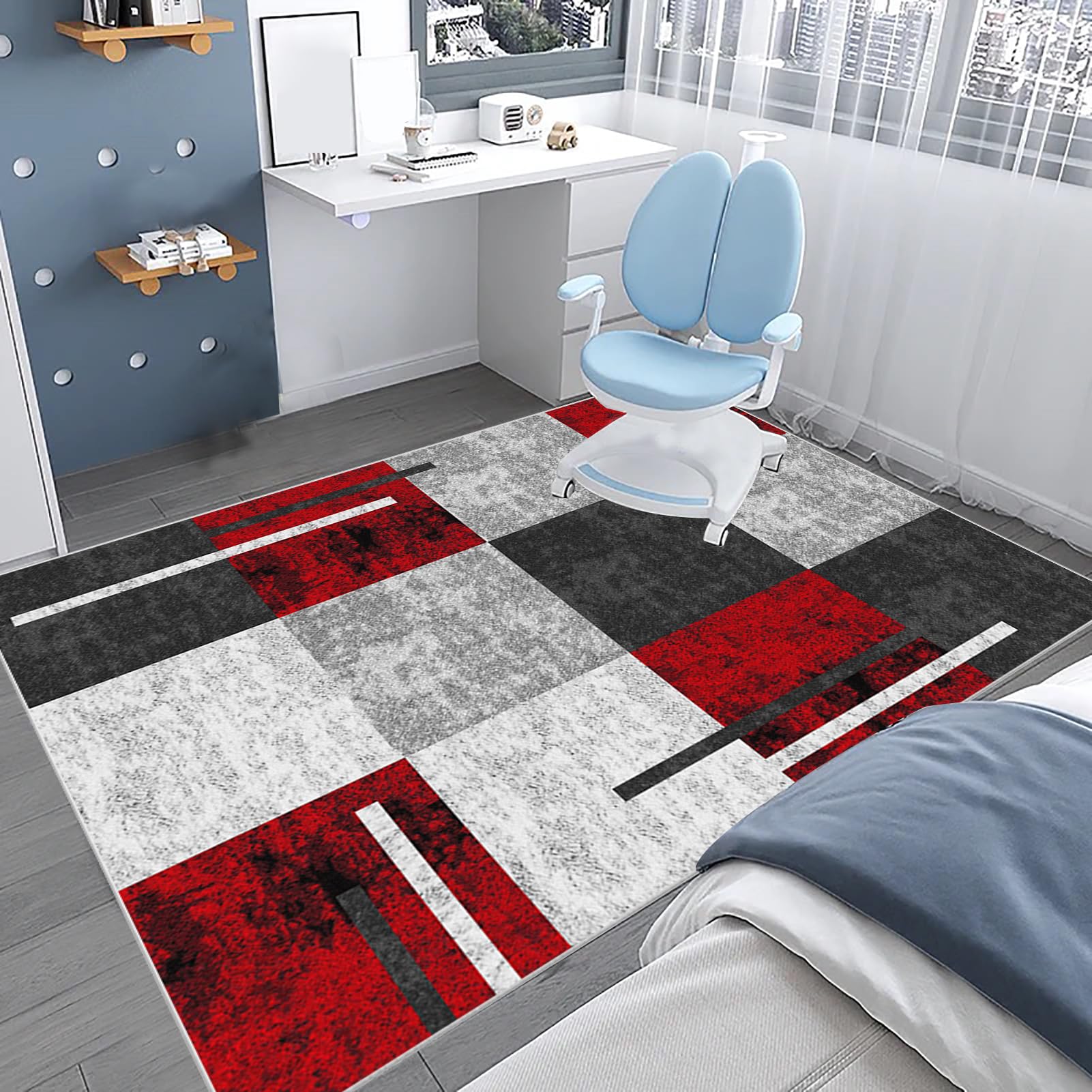 130 x 160 cm Schreibtischstuhl unterlage | Bürostuhl Unterlage | Bodenschutzmatte für Teppich | Gaming Teppich Stuhlunterlage | Bürostuhl Matte | Bodenmatte unter Bürostuhl und Schreibtisch