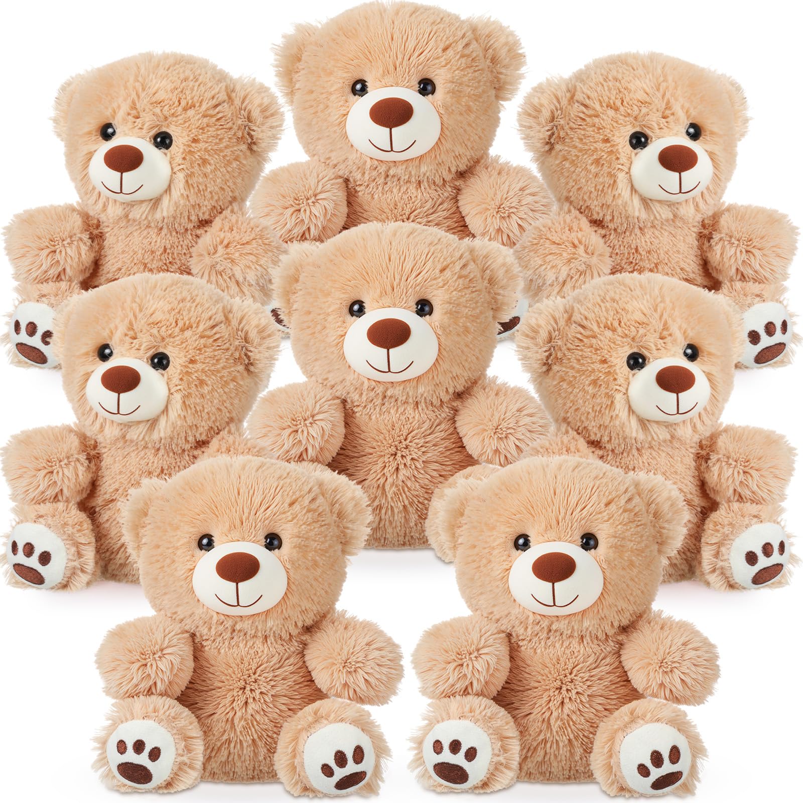 Amazon.com: Jenaai 8 Packs Teddy Bear Stuffed Animal 10 Inch Bear