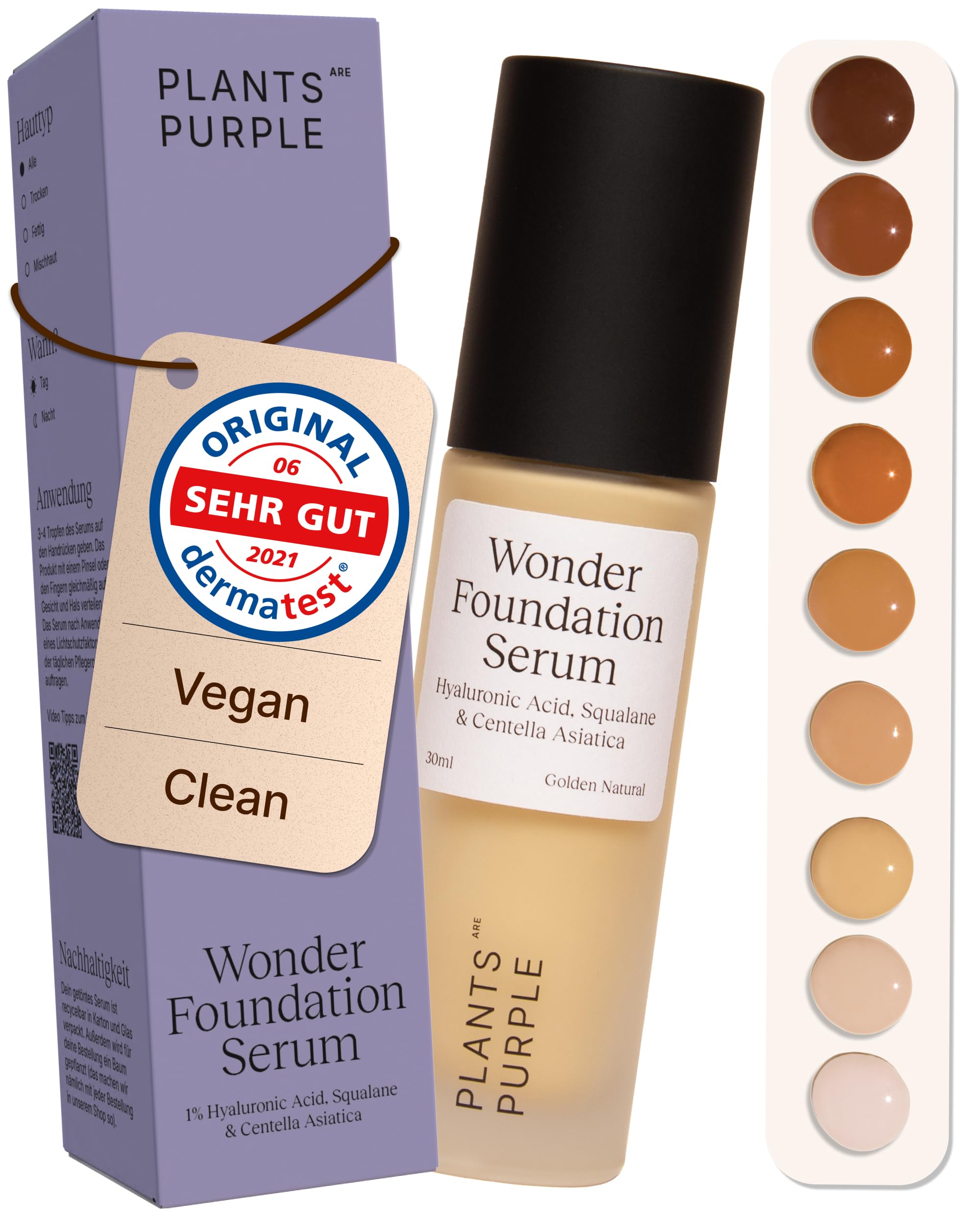 Wonder Foundation Serum Golden Natural 30ml Hyaluronsure