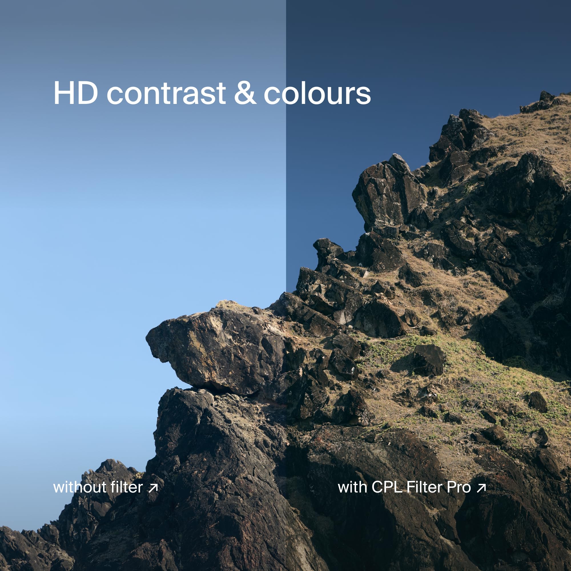 Urth 77 mm Zirkularer Polfilter (CPL) (Pro) – 34-Schicht Nano-Beschichtung, HD-Optikglas für überragende Bildklarheit, professionelle ultradünne Polarisation