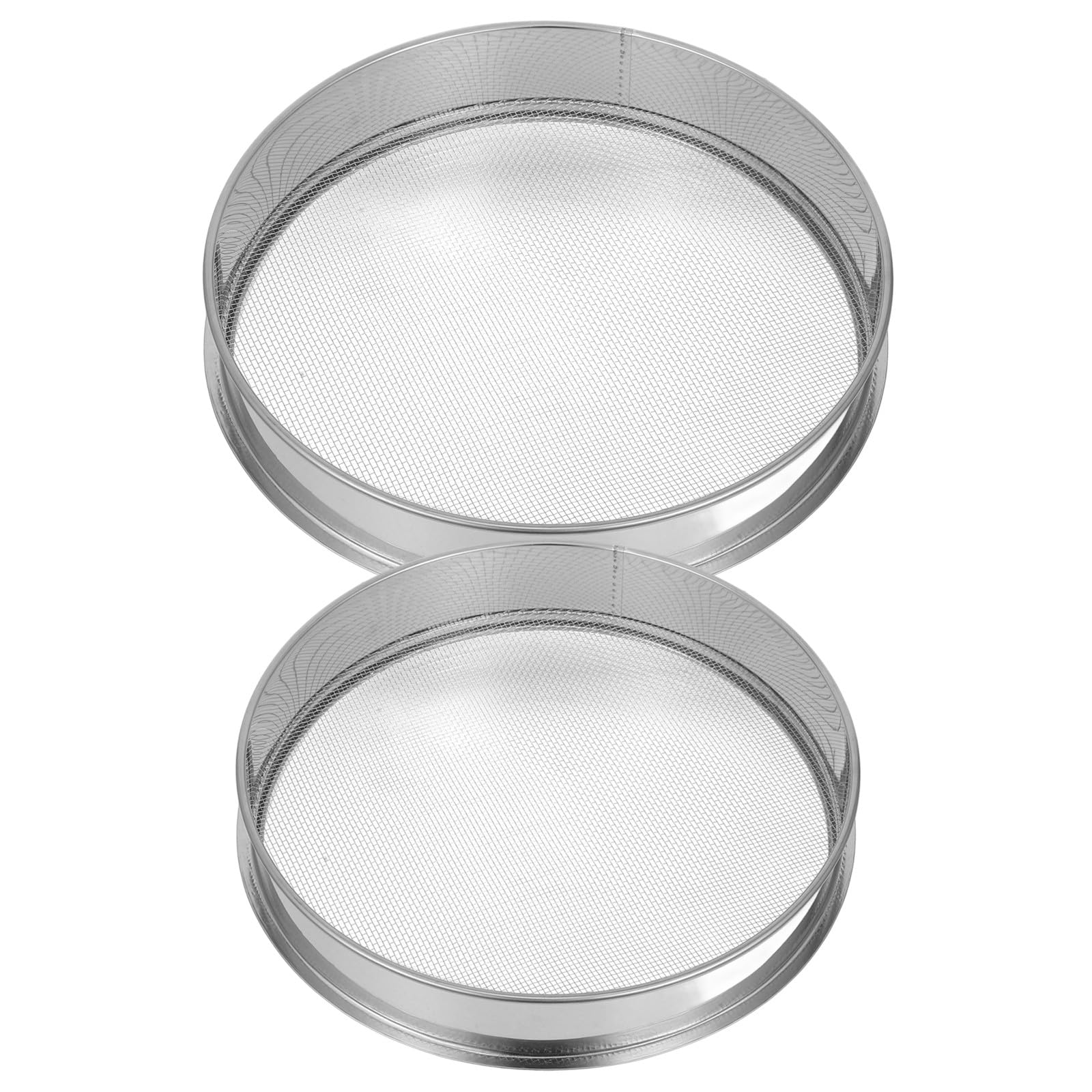 Setaccio da Giardino in Acciaio Inox 10 Maglie 2 Pezzi