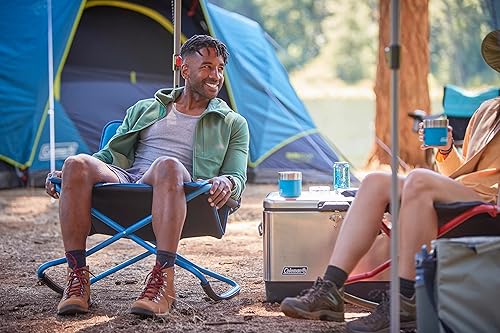 Miniatura 2 de Coleman Cross Rocker - Silla mecedora para exteriores, silla plegable portátil con brazos acolchados, soporte para tazas y tela resistente a la