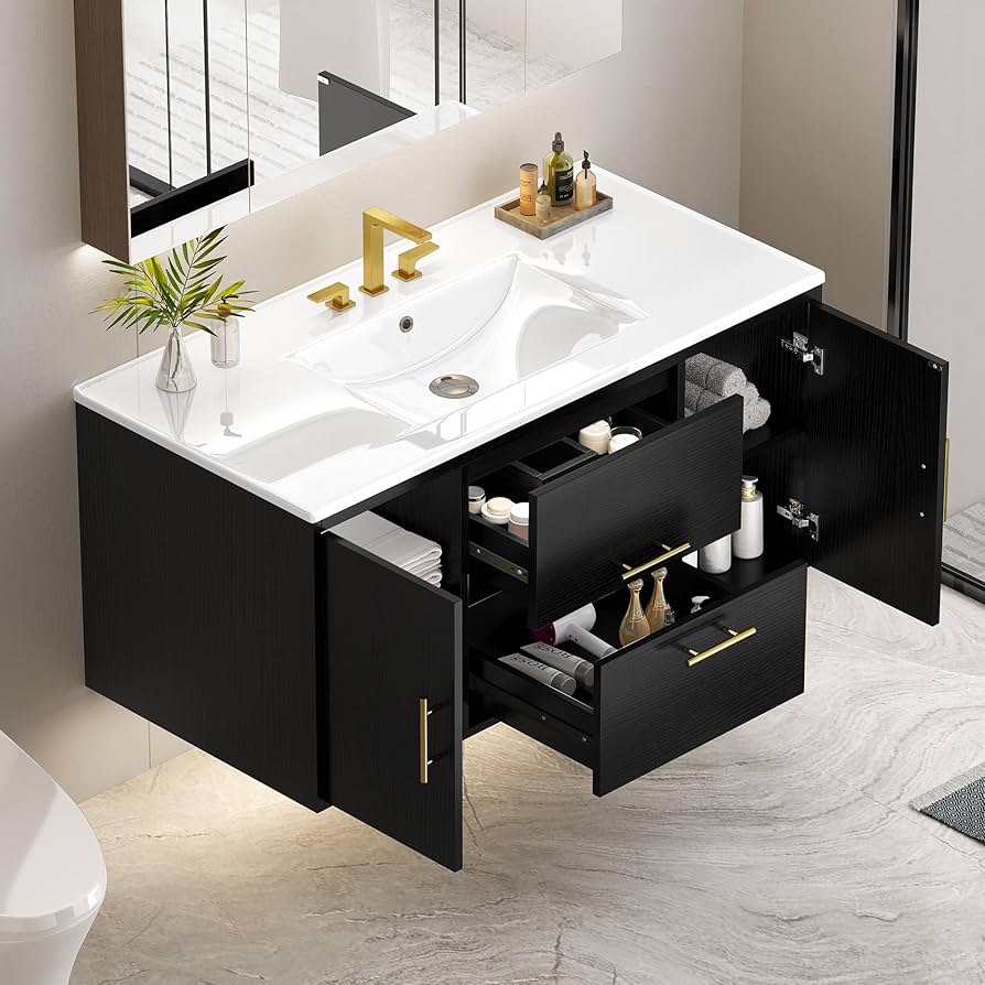 mikio★　PT BLK 36 Amazon.com: YITAHOME 36 Inch Floating Bathroom Vanity with