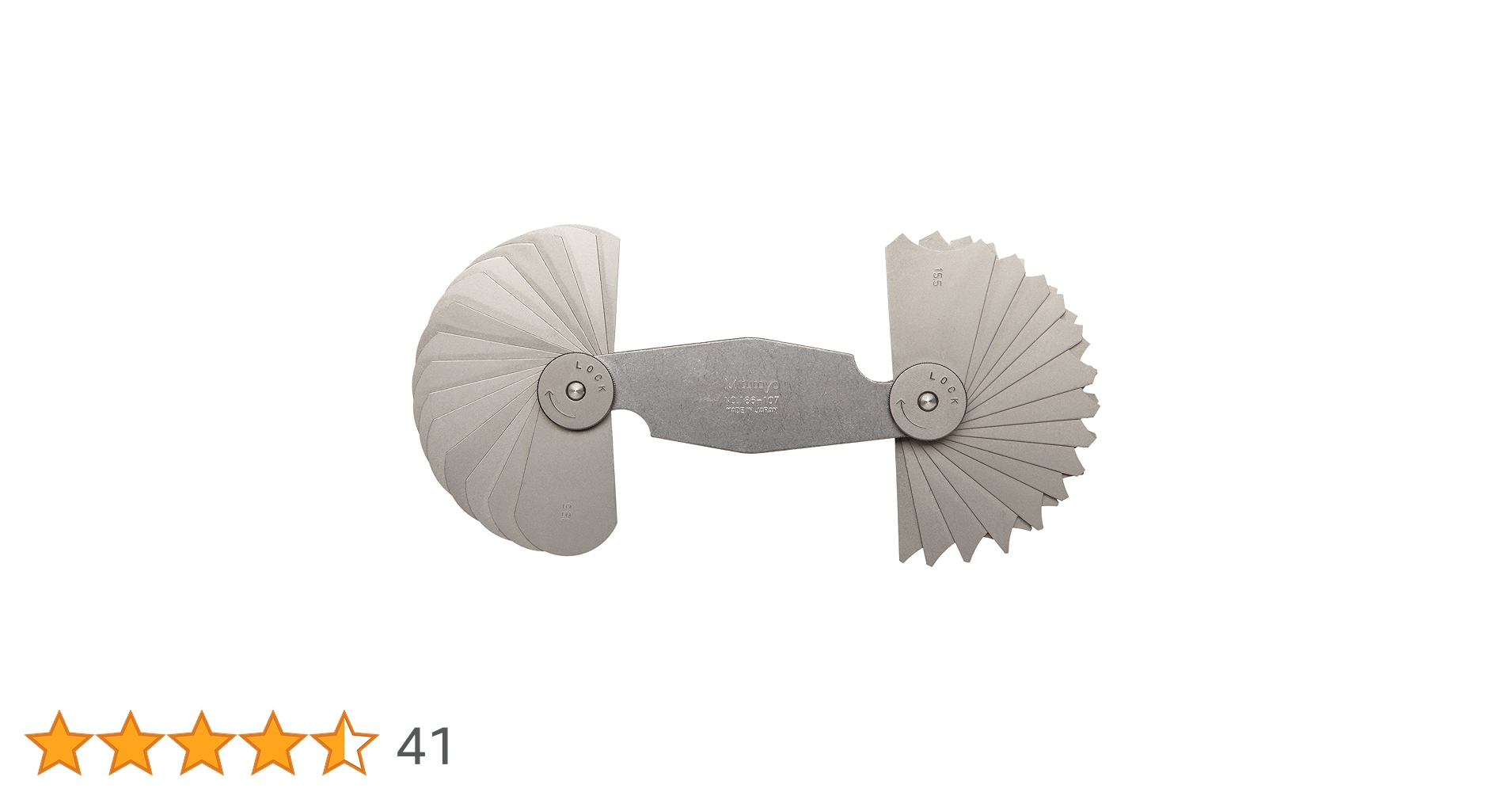 ラジアスゲージ Amazon | ミツトヨ(mitutoyo) ラジアスゲージ RG-S 5 186-107