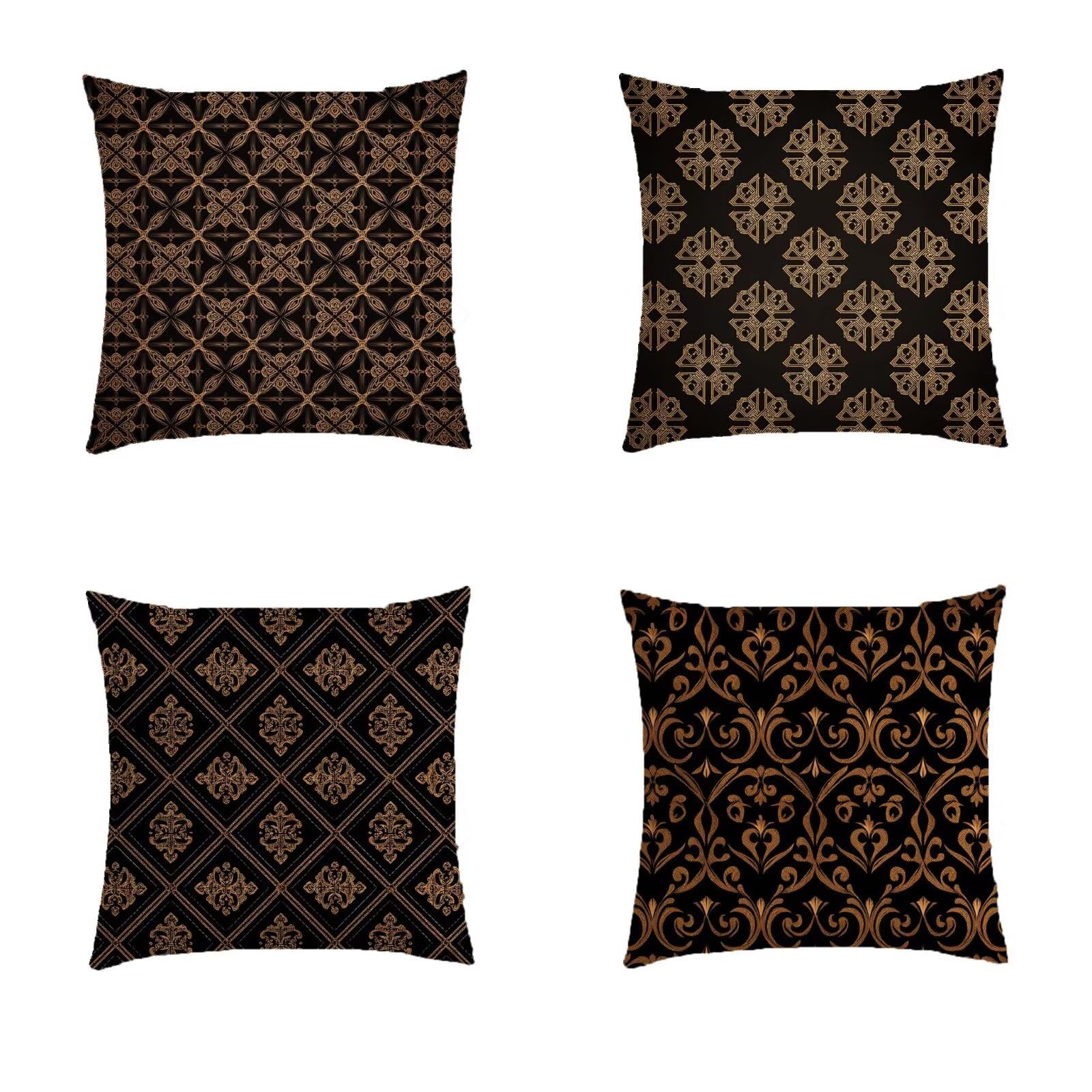 Housse de coussin 60x60cm en lin avec impression double face