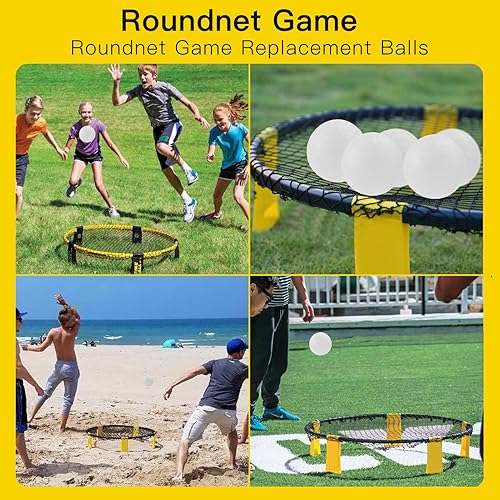 Miniatura 6 de 4 Inch Mini Volleyballs Roundnet Game Ball Throw to Crowd Vinyl Volleyball Signature Memory Ball for Party Outdoor Lawn Beach & Tailgating