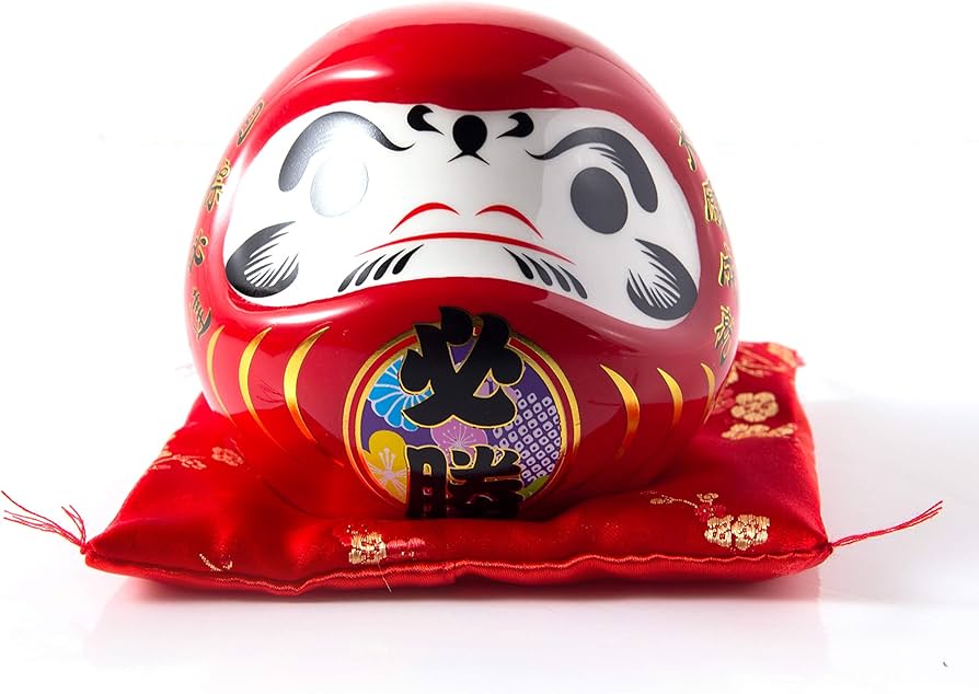 Amazon.co.jp: 逆鱗 ダルマ貯金箱 インテリアにも 座布団付き 達磨