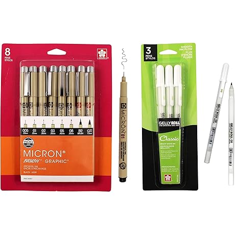 SAKURA Pigma Micron 03 Fineliners: Precision Writing and Drawing Tools
