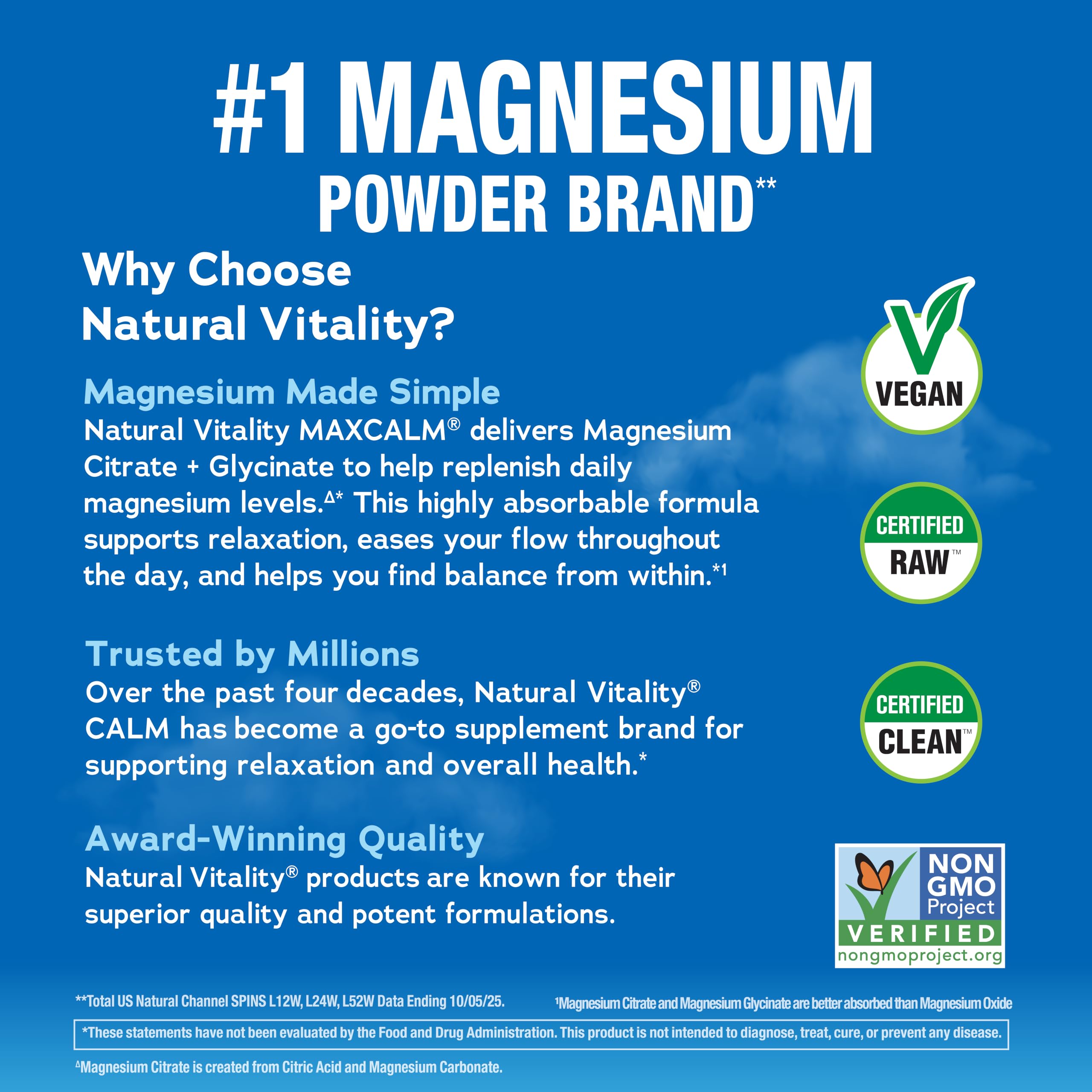 Natural Vitality MaxCalm Magnesium Powder — Amazon image 4