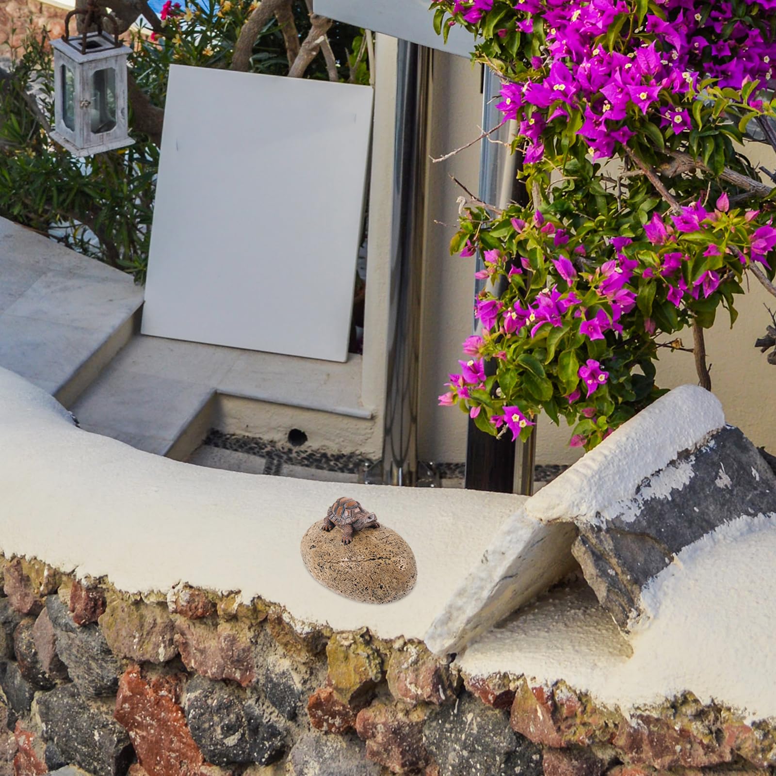 UKCOCO Resin Turtle Stone Key Hider Outdoor Garden Key Holder for Security and Decoration for Lawn and Patio - Image 3