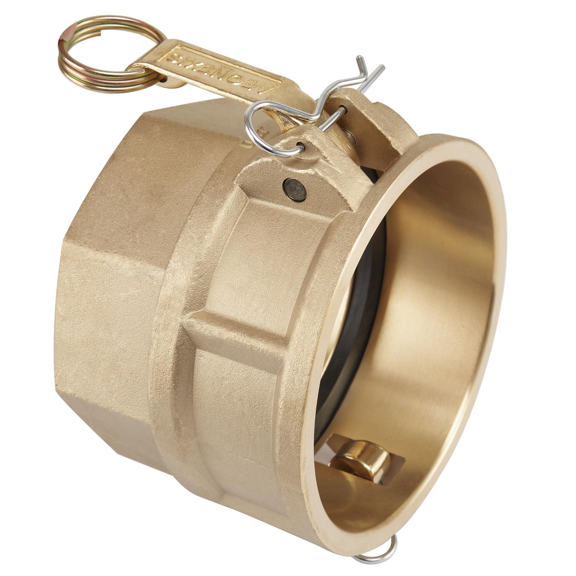Accesorios Camlock de 4 pulgadas tipo D – latón forjado resistente ASTM C38000, acoplador resistente a la corrosión y NPT hembra para sistemas de flujo de agua/aceite