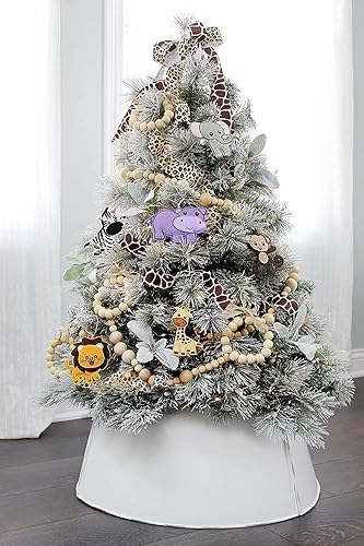 Miniatura 2 de Darware Juego de decoraciones de animales de la selva (juego de 6 piezas) juego de adornos de felpa para árbol de vacaciones con animales salvajes