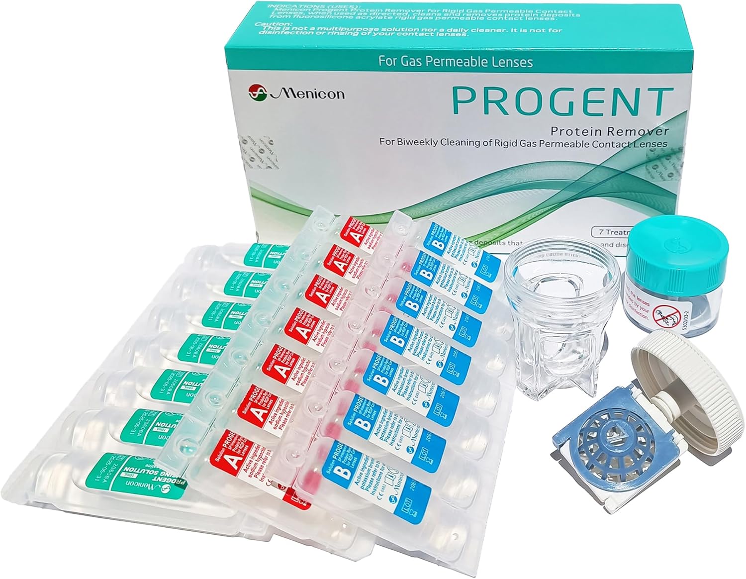 Box O' Mart Menicon Progent Biweekly Contact Lens Cleaner