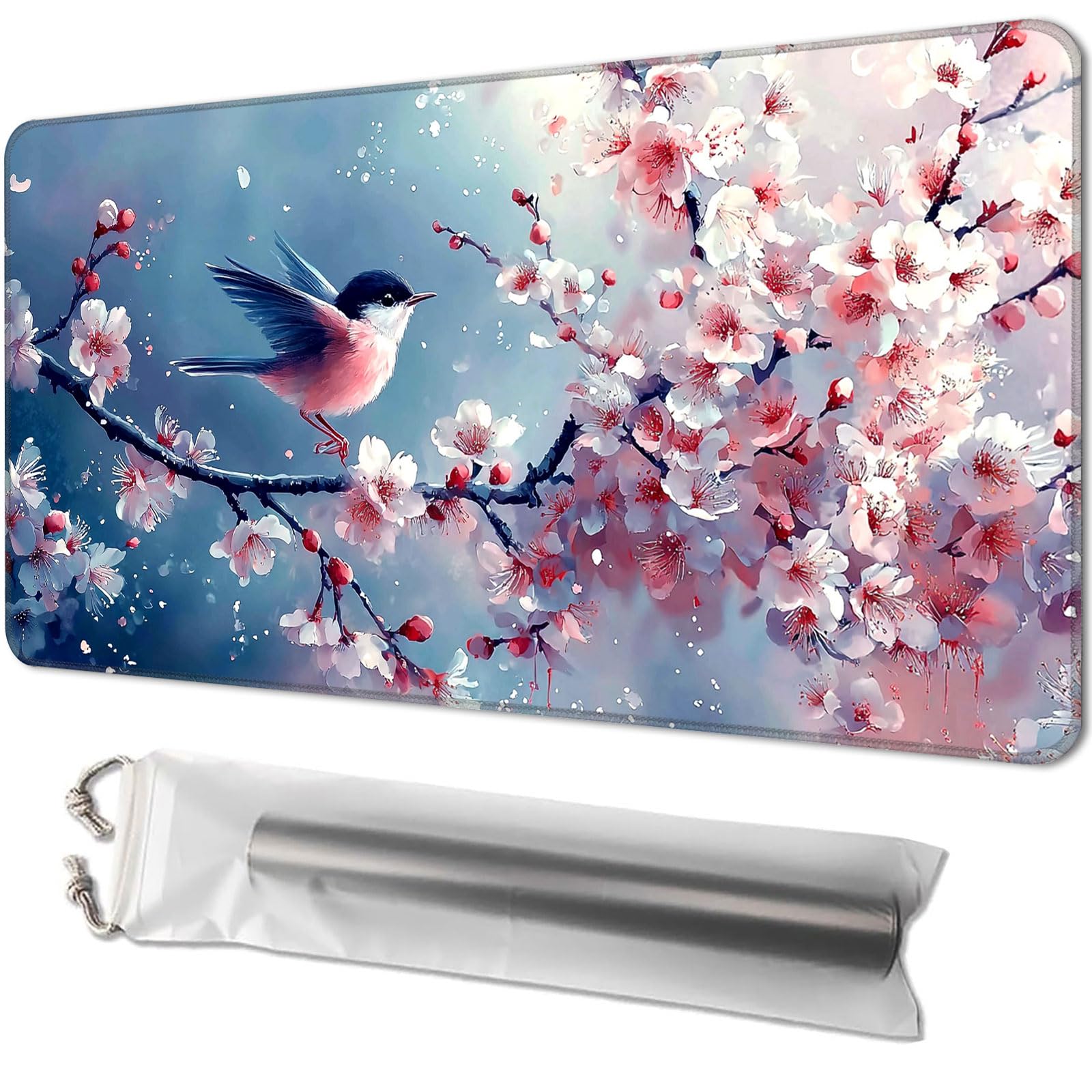 Playmat for TCG, with Free Storage Bags, Game Mat 24 x 14 inches, MTG and Board Game Mat for Cards, Ideal for Card Game Enthusiasts, Delicate Branches