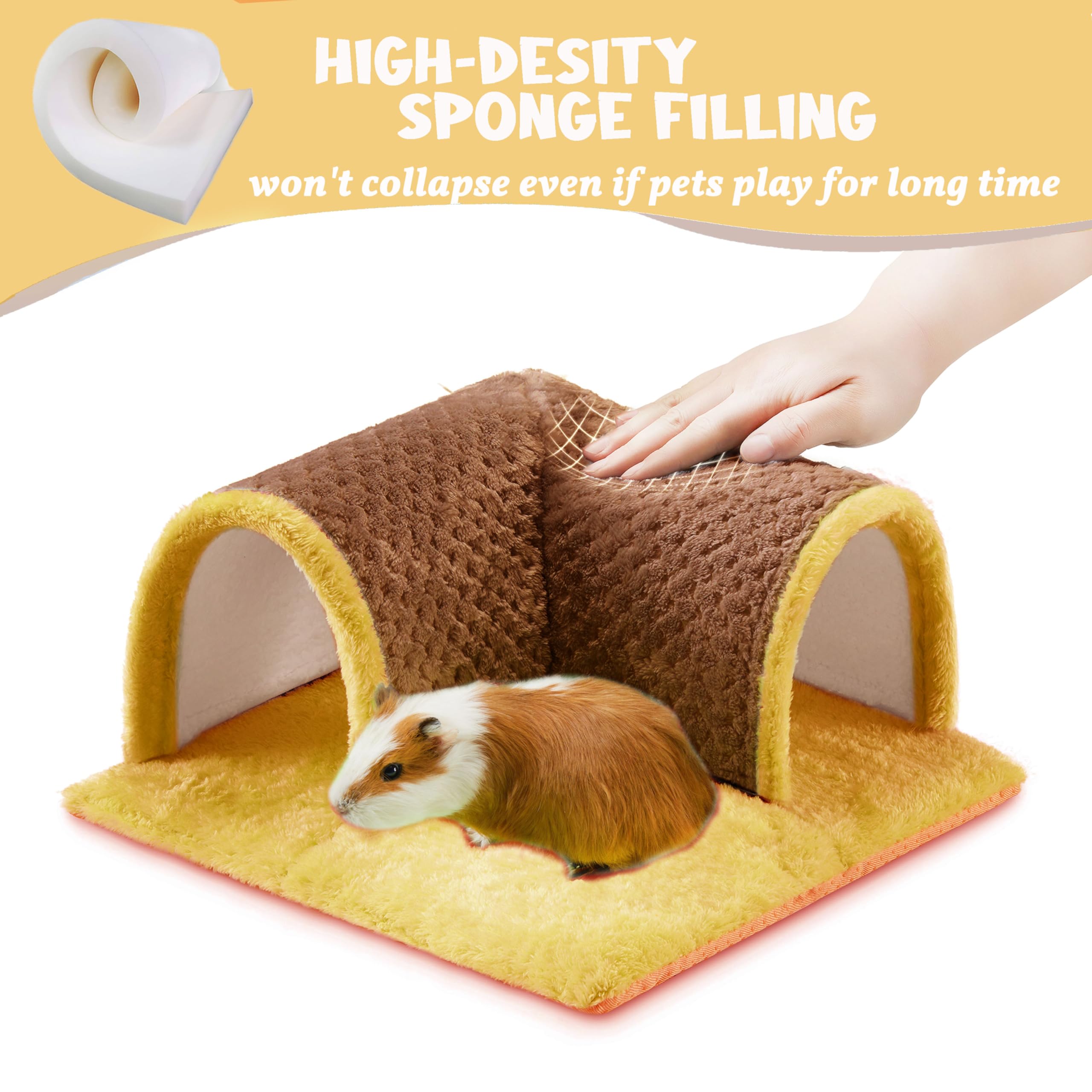 Image result for Snapklik.com : Jevnd Warm Guinea Pig Hideout Tunnel Bed, Soft Removable ...