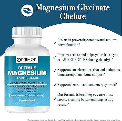 Miniatura 5 de Glicinato de magnesio (quelato) Alta absorción Sin OGM Vegano Apoya la calma, el estado de ánimo y el sueño Apoya la relajación muscular y el