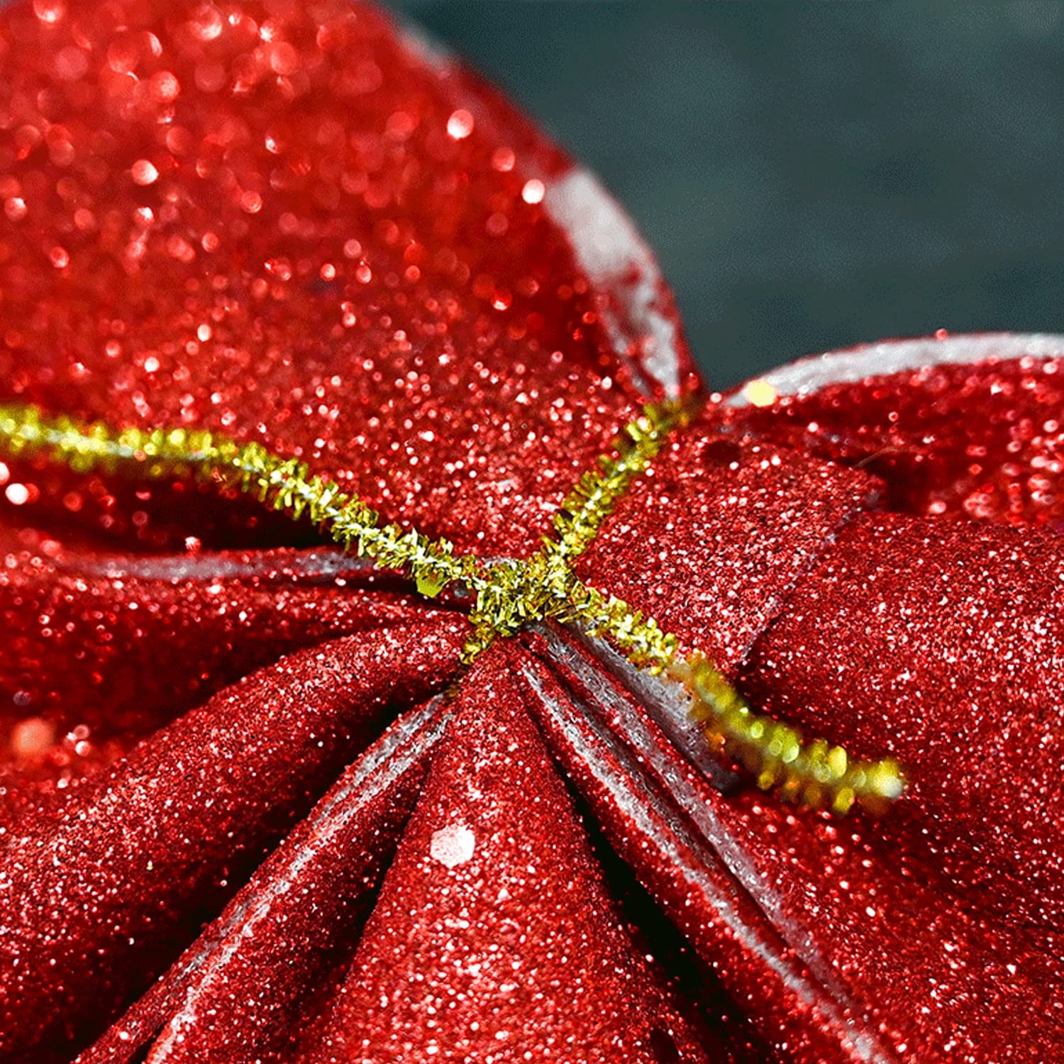 12 Rode Fluwelen Strikken voor Kerstkransen, Elegante Kerststrikken van Fluweel voor Boomdecoraties, Cadeauboxen en Feestelijk Decor