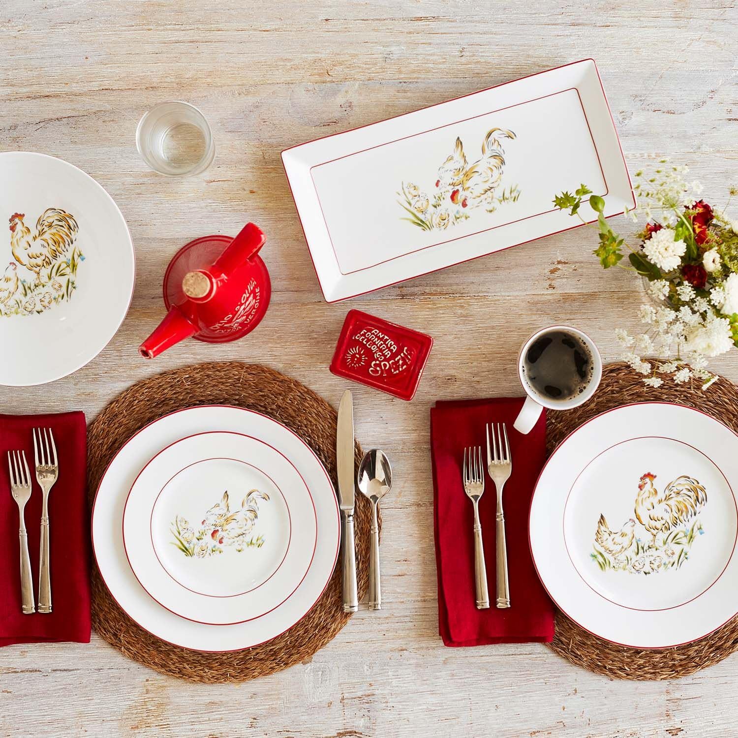 Sur La Table Farmhouse Italian Oil Cruet, White