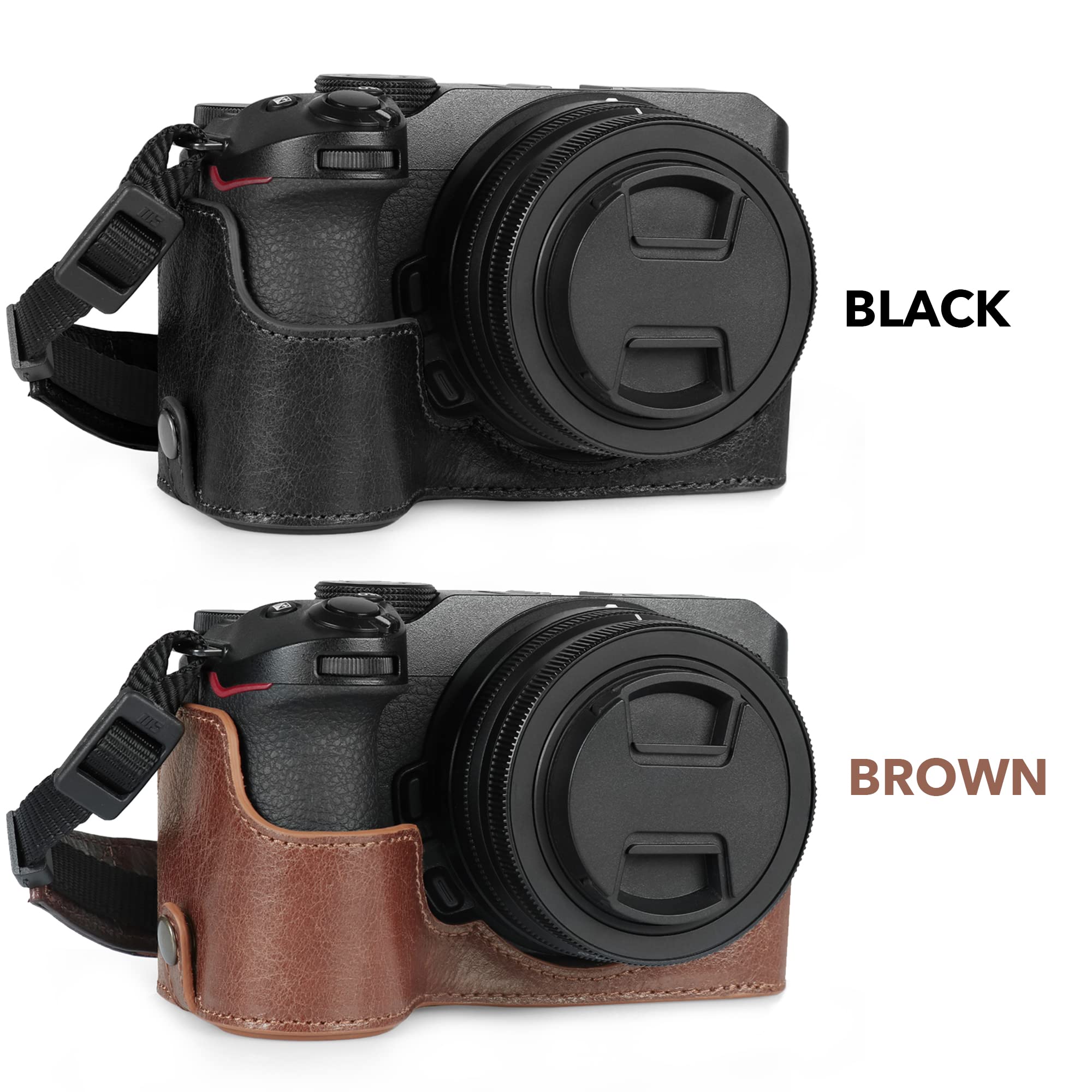 MegaGear Ever Ready etui na aparat z prawdziwej skóry, kompatybilne z Nikon Z30