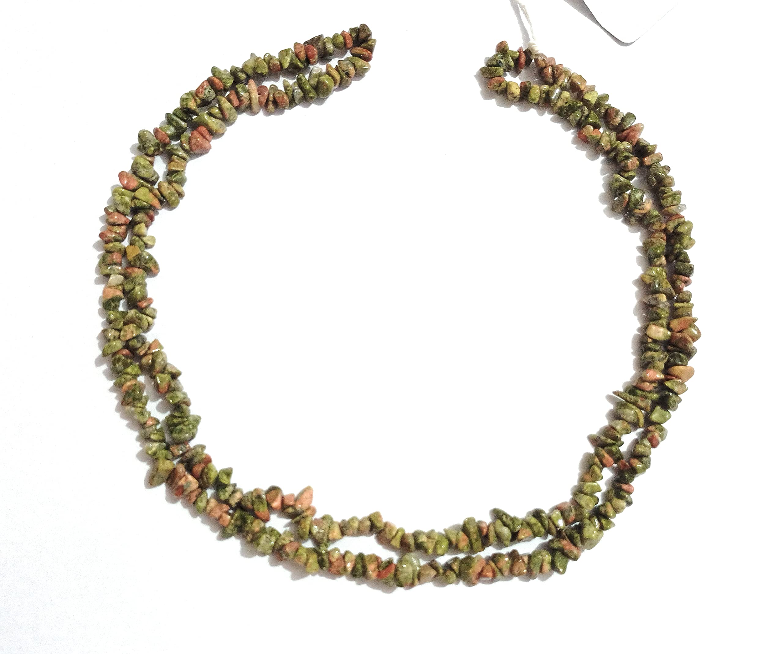 Perles en unakite naturelle gravier non coupé fabrication bijoux grossiste