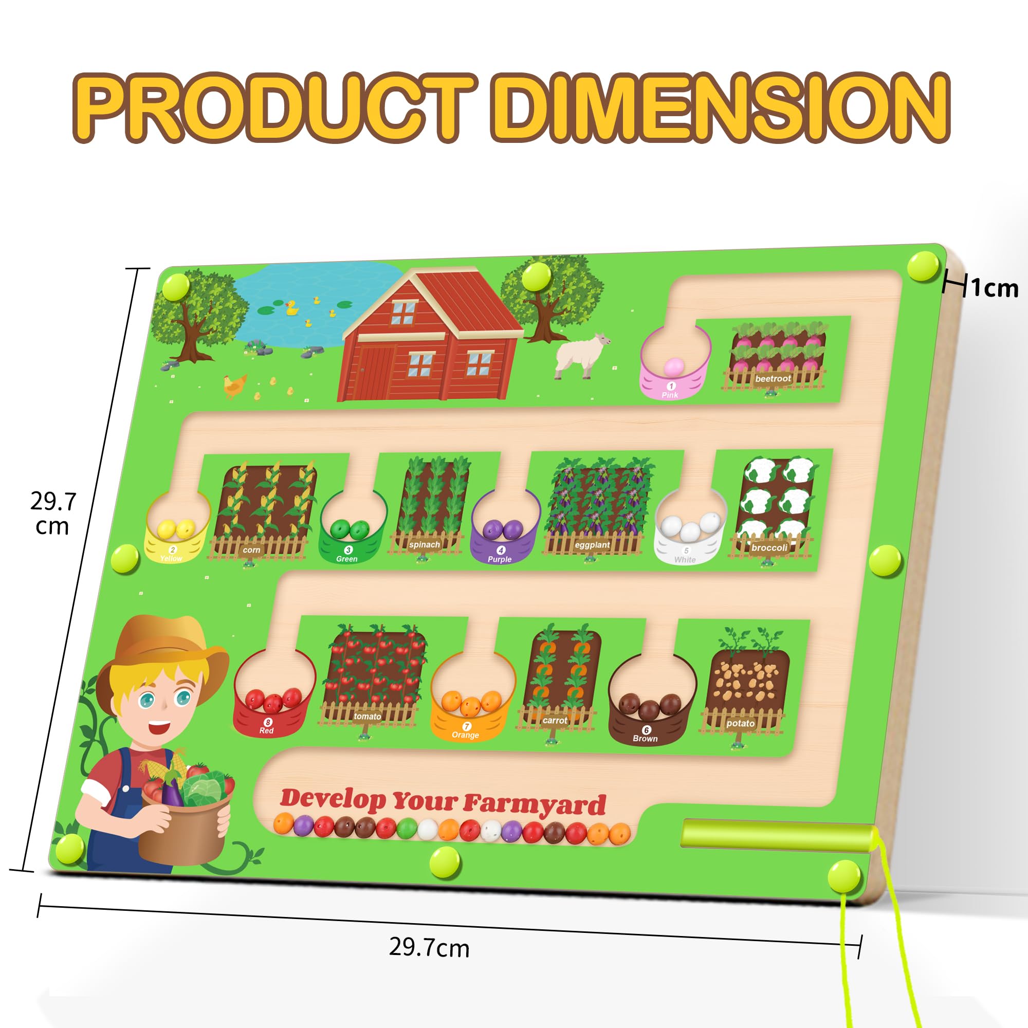 Jeu Apprentissage Chiffres Labyrinthe Magnétique 2 En 1 Bois - Jeu éducatif Montessori 3-5 Ans Cadeau Enfant 3 Ans Puzzle éducatif