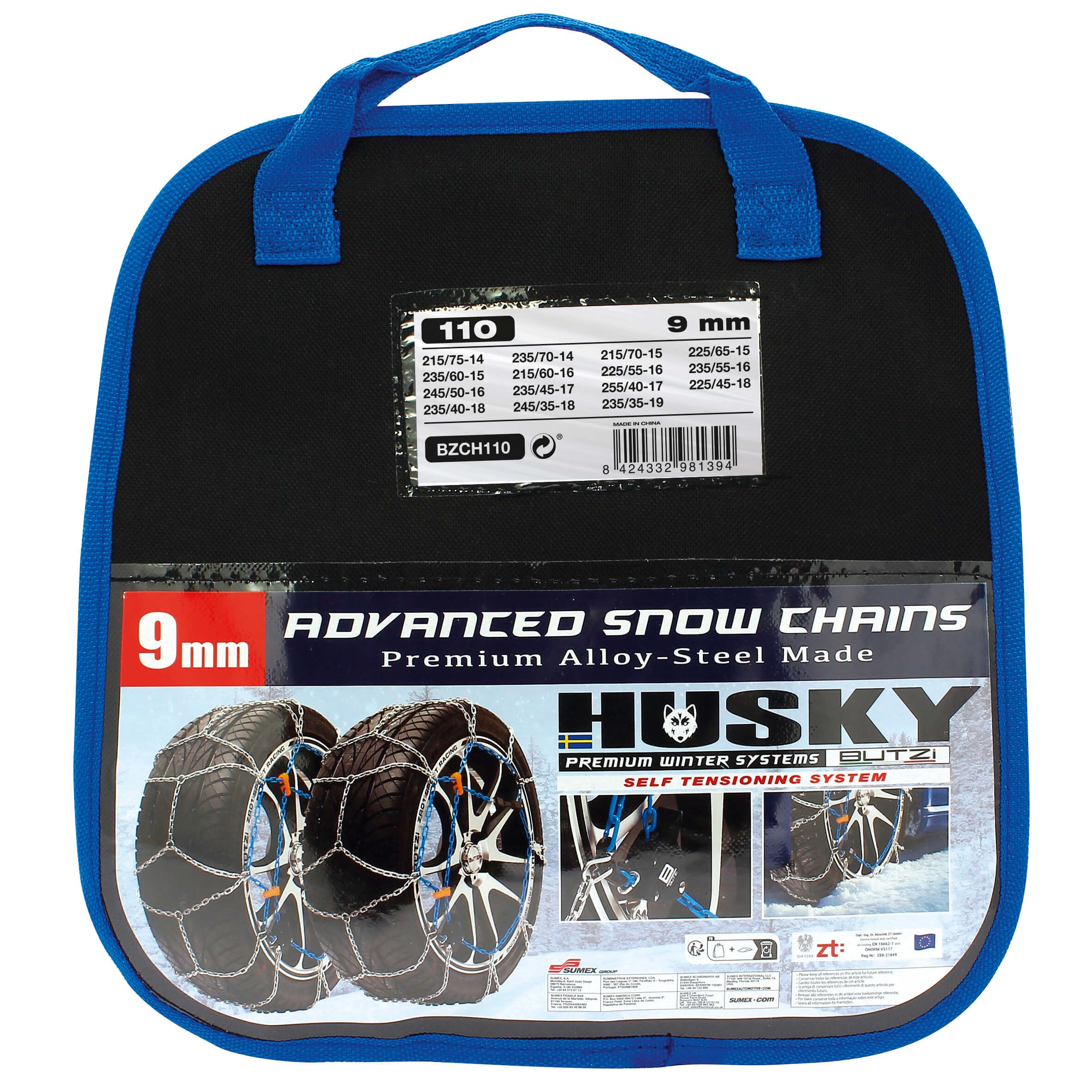 S SUMEX BZCH110 Butzi Cadenas de Nieve. 9 mm. O-Norm. KN110 (Juego de 2) — view 2