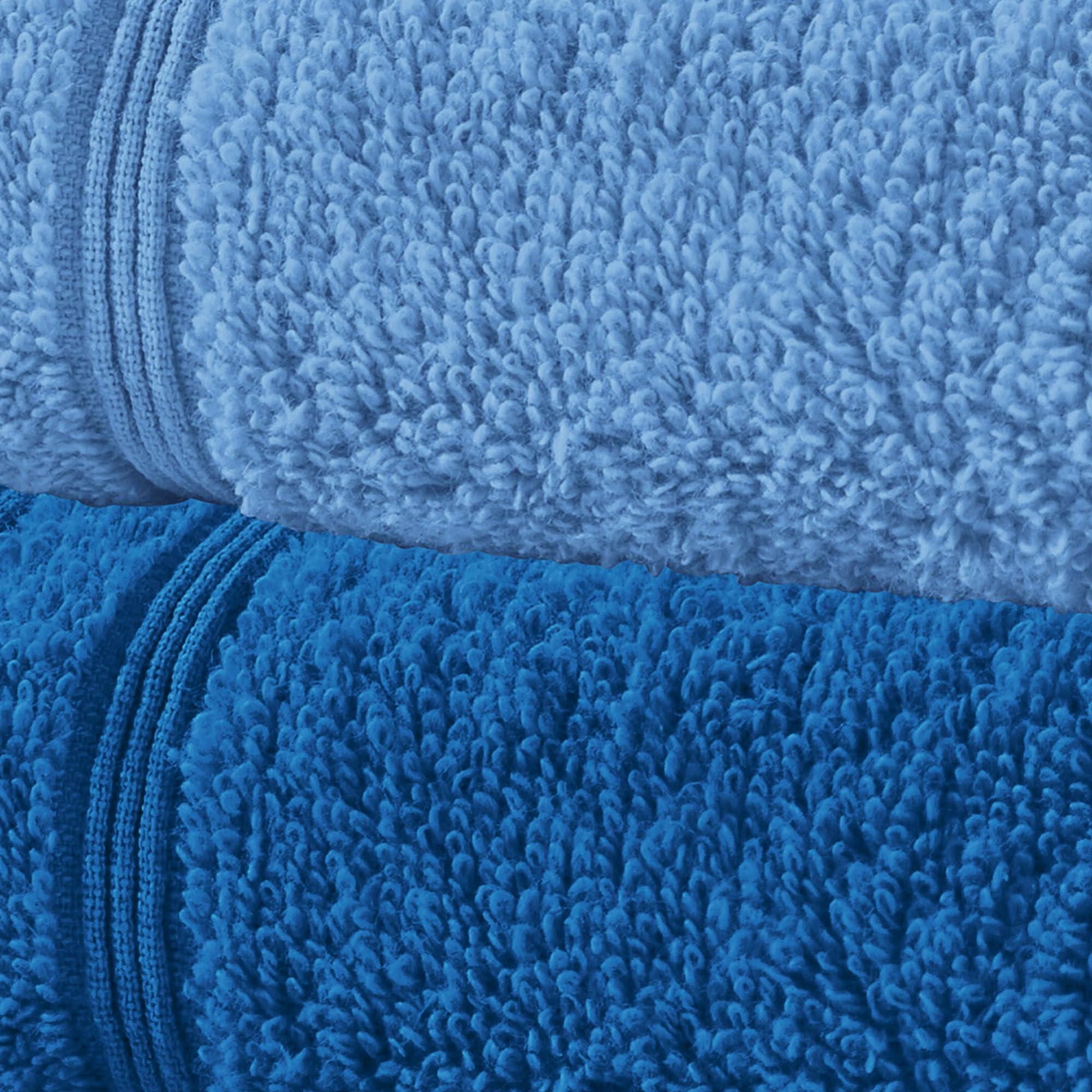 Erwin Müller Handtuch Heidelberg 8er-Pack Walk-Frottier hellblau-Royalblau Größe 50x80 cm