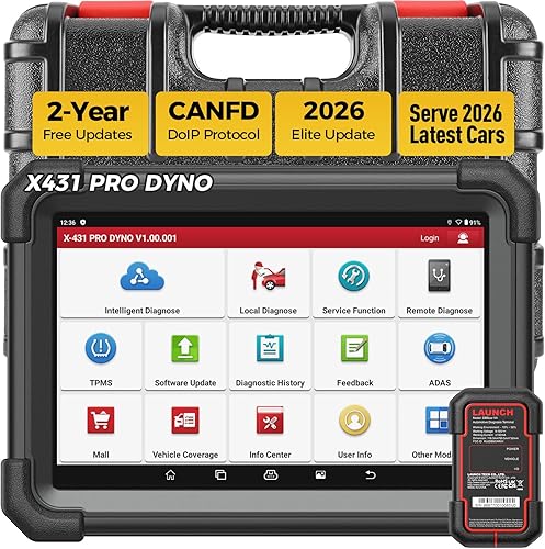 2025 LAUNCH X431 Pro Dyno Herramienta de escaneo de diagnóstico todo en uno para todos los automóviles, codificación ECU, control bidireccional, 38+