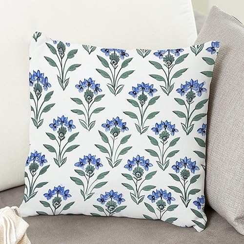 Vista 72 de ArogGeld Fundas de cojín asiáticas escénicas elegantes chinoiserie, diseño de loto verde, pájaros, jardines, funda de almohada para sofá